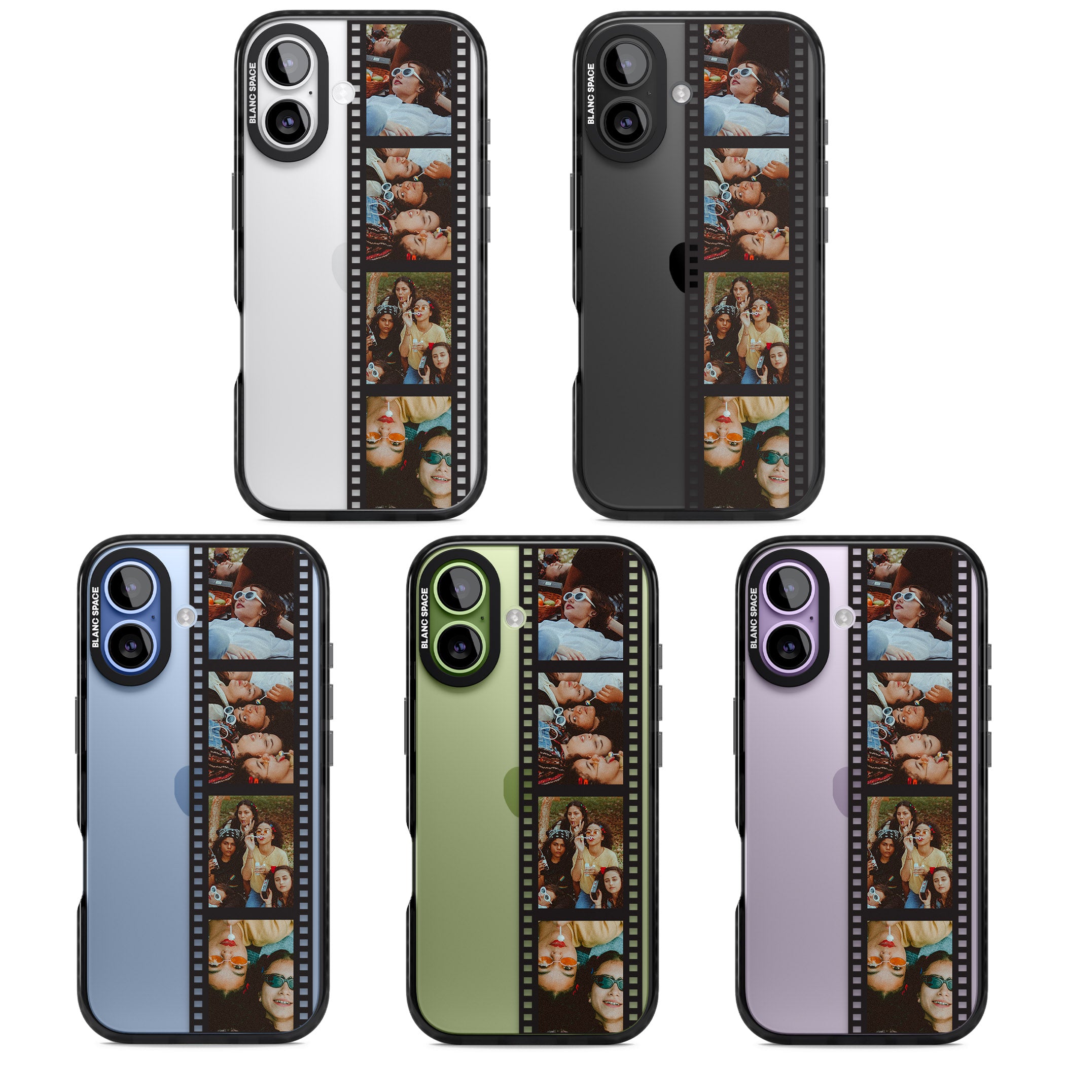 Personalised Photo Film Strip iPhone 17 Impact Black Phone Case APT Impact Protection
