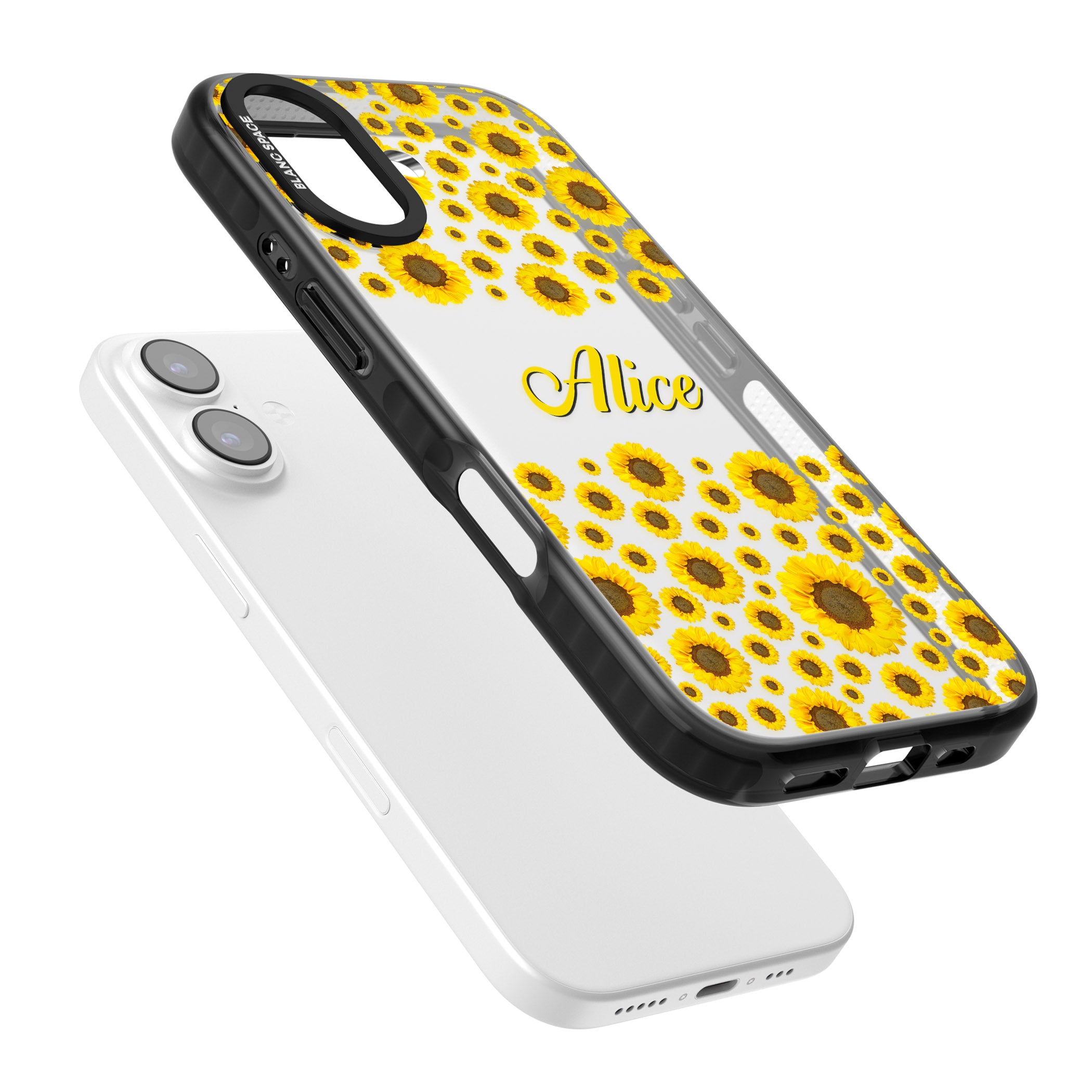 Personalised Sunflowers iPhone 17 Impact Black Phone Case Colours