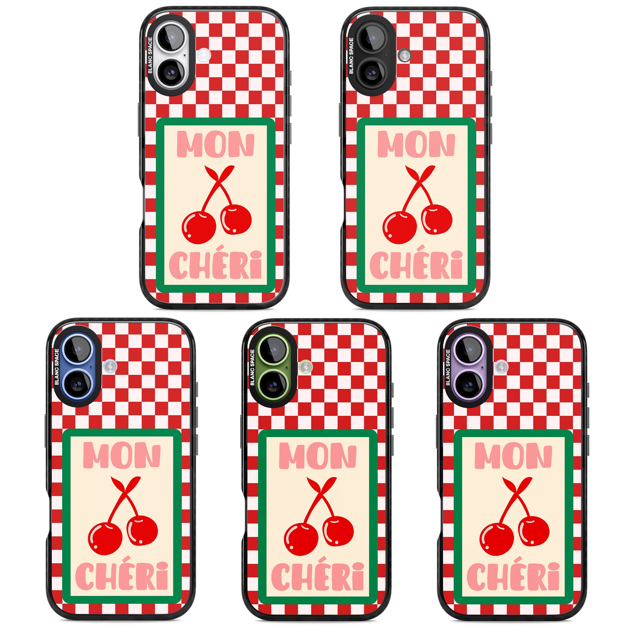 Mon Cheri iPhone 17 Impact Black Phone Case APT Impact Protection