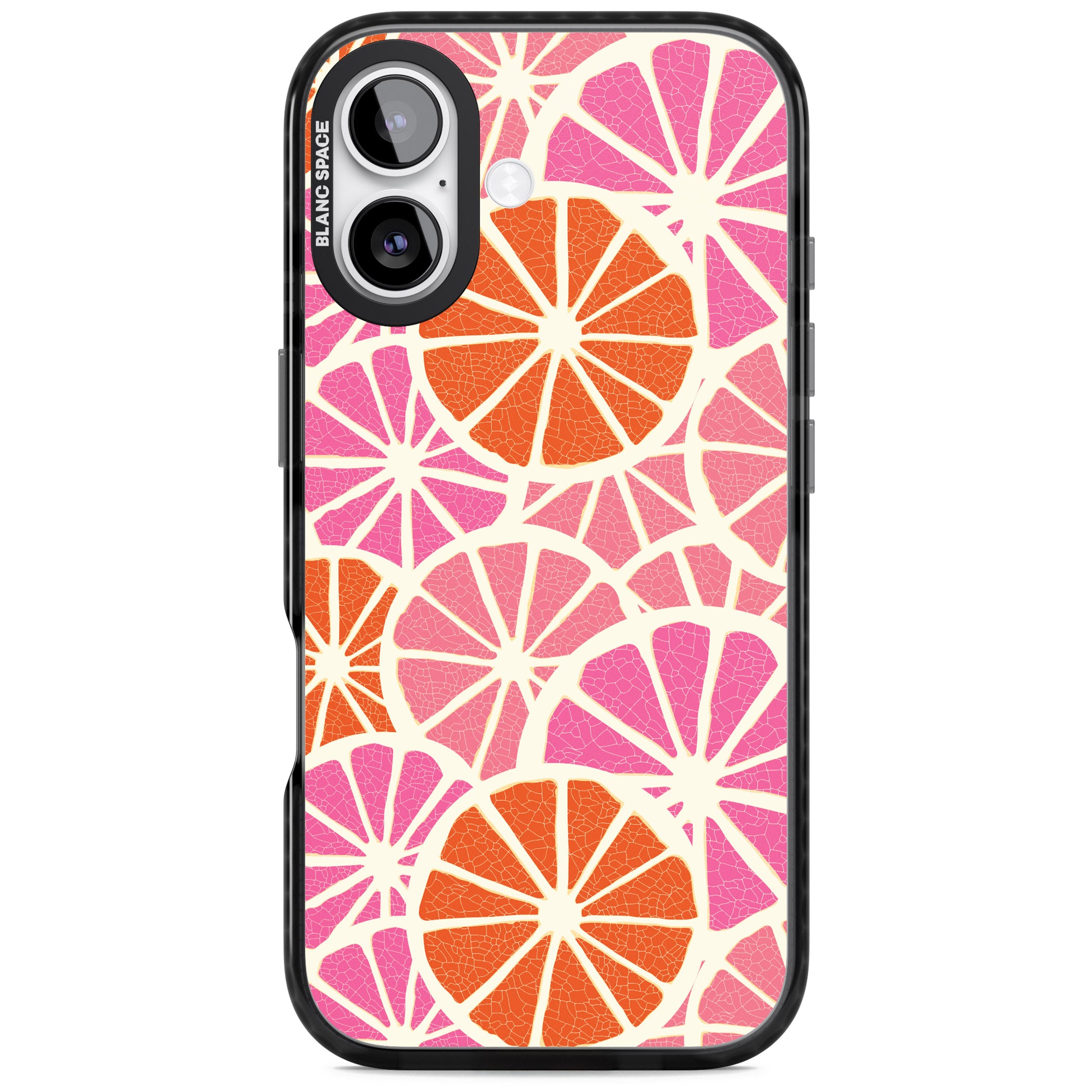 Citrus Slices iPhone 17 Impact Black Phone Case