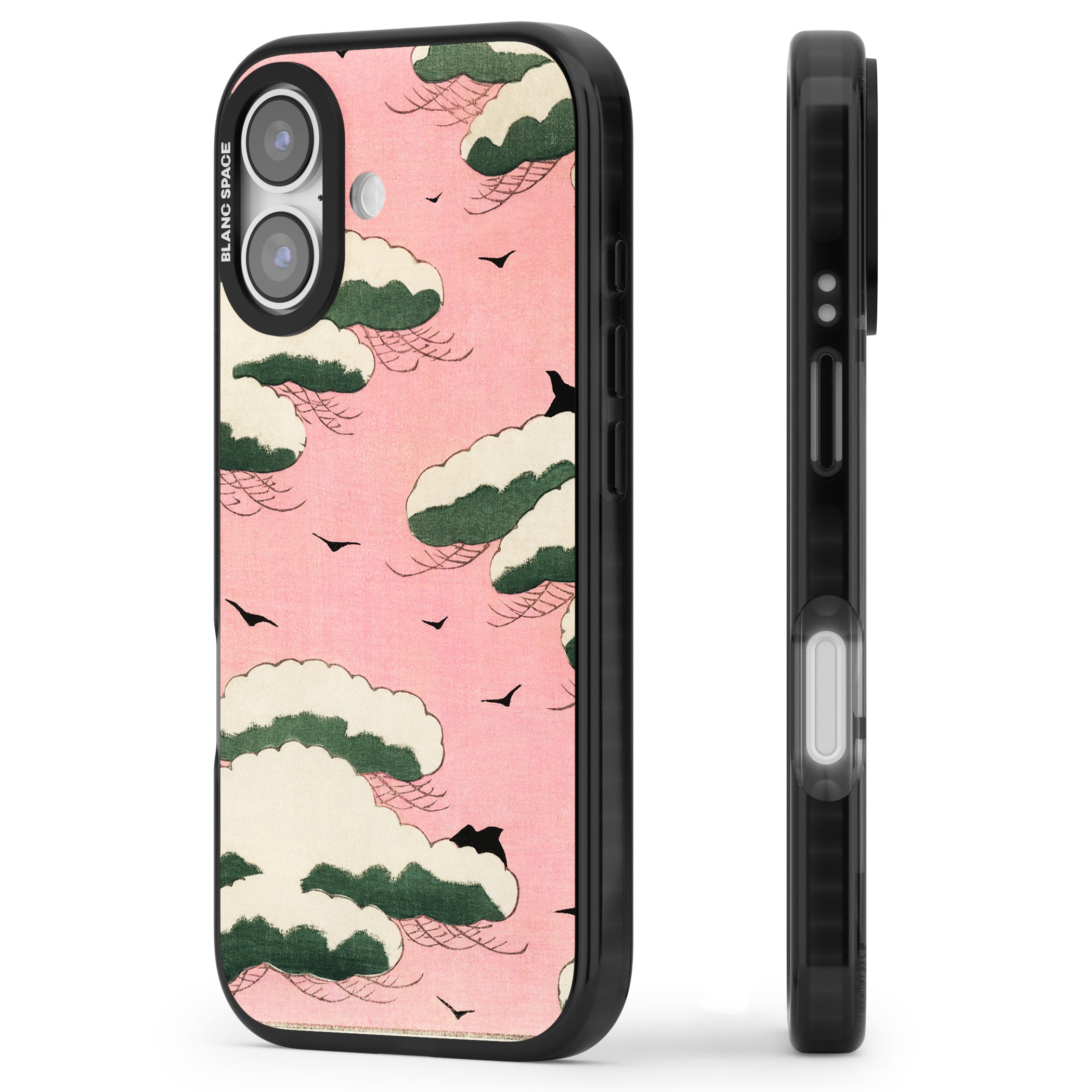 Japanese Pink Sky iPhone 17 Impact Black Phone Case Side Profile
