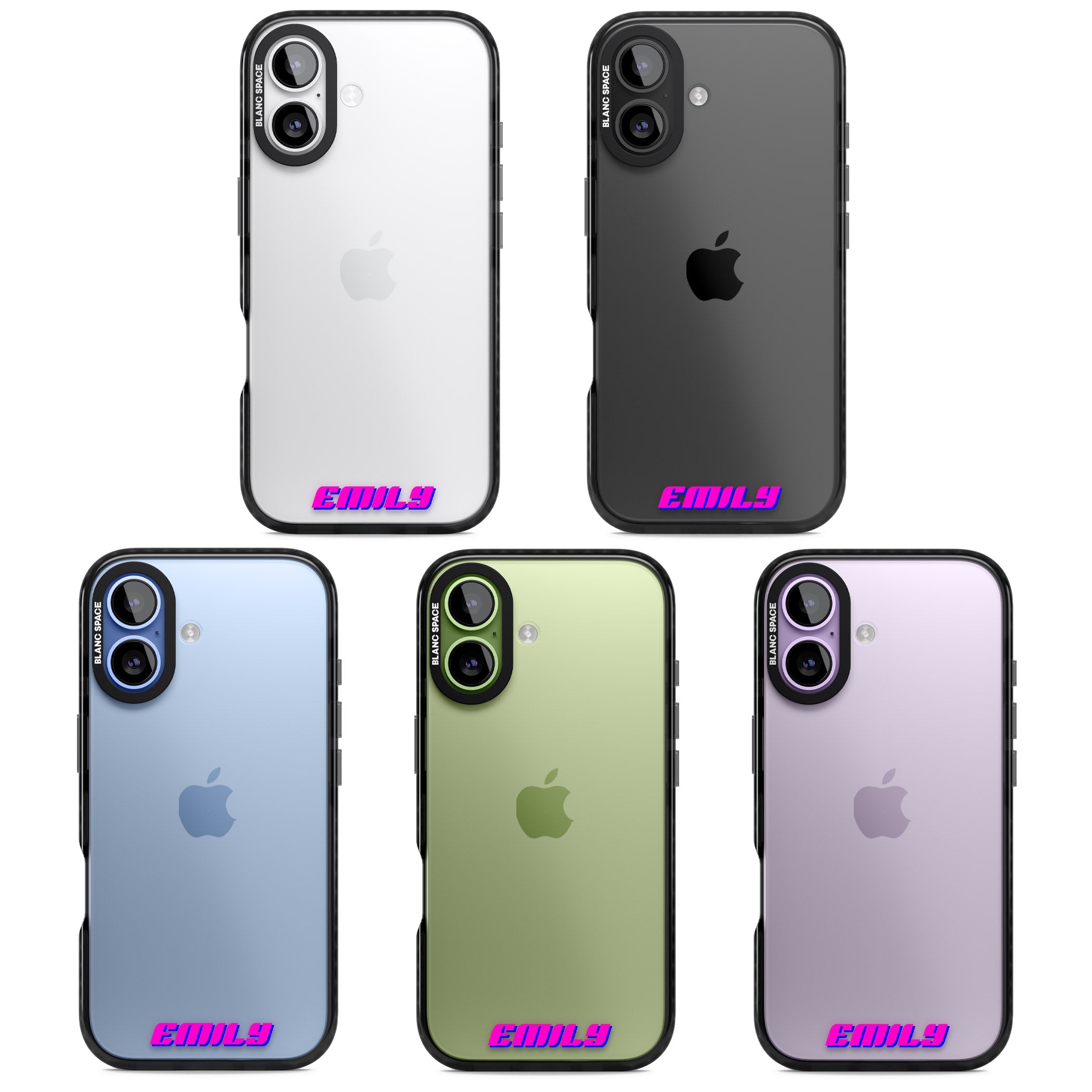Personalised Cool Bottom Name iPhone 17 Impact Black Phone Case APT Impact Protection
