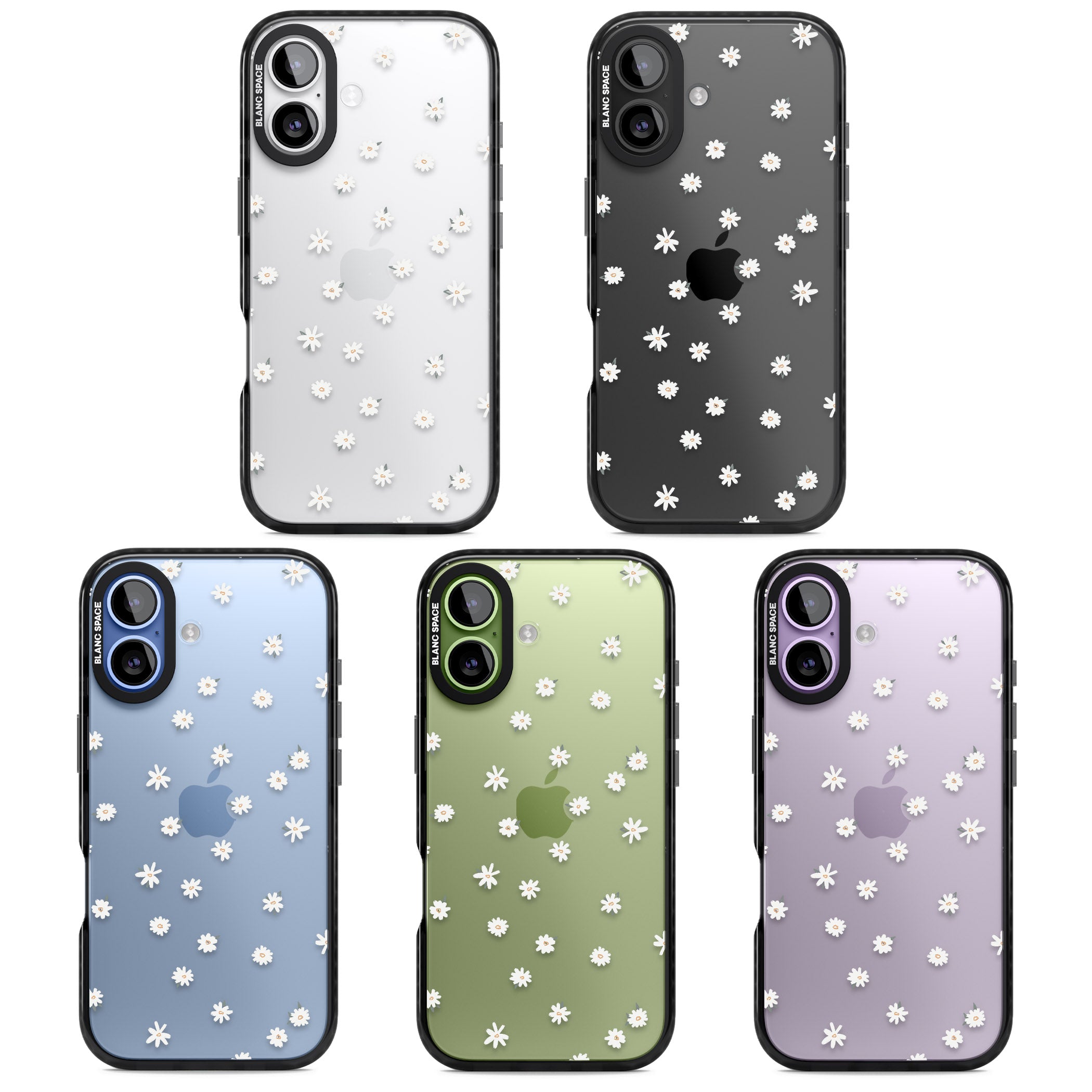 Daisy Dream Clear iPhone 17 Impact Black Phone Case APT Impact Protection