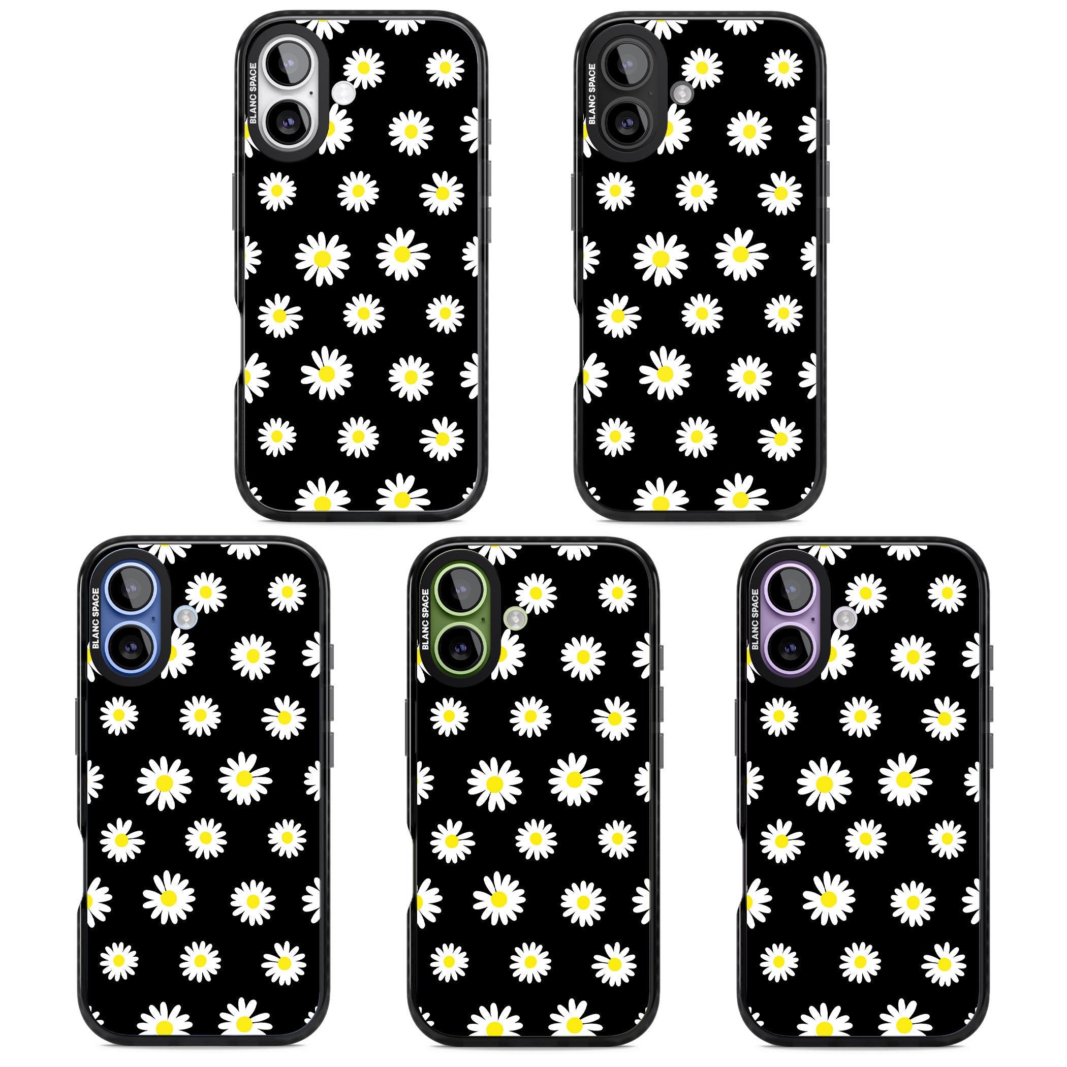 Personalised Chic Daisy Pattern iPhone 17 Impact Black Phone Case APT Impact Protection