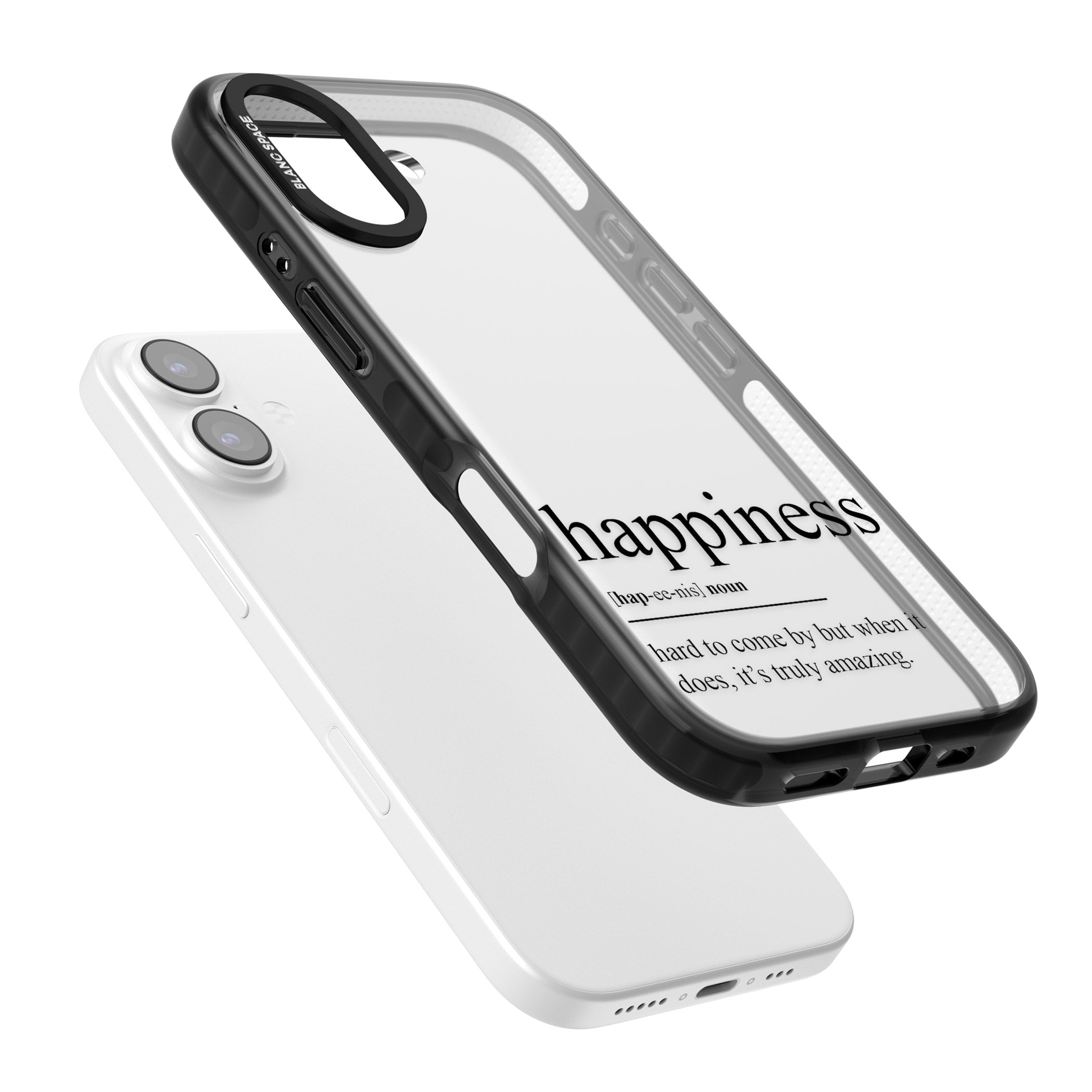Happiness iPhone 17 Impact Black Phone Case Colours