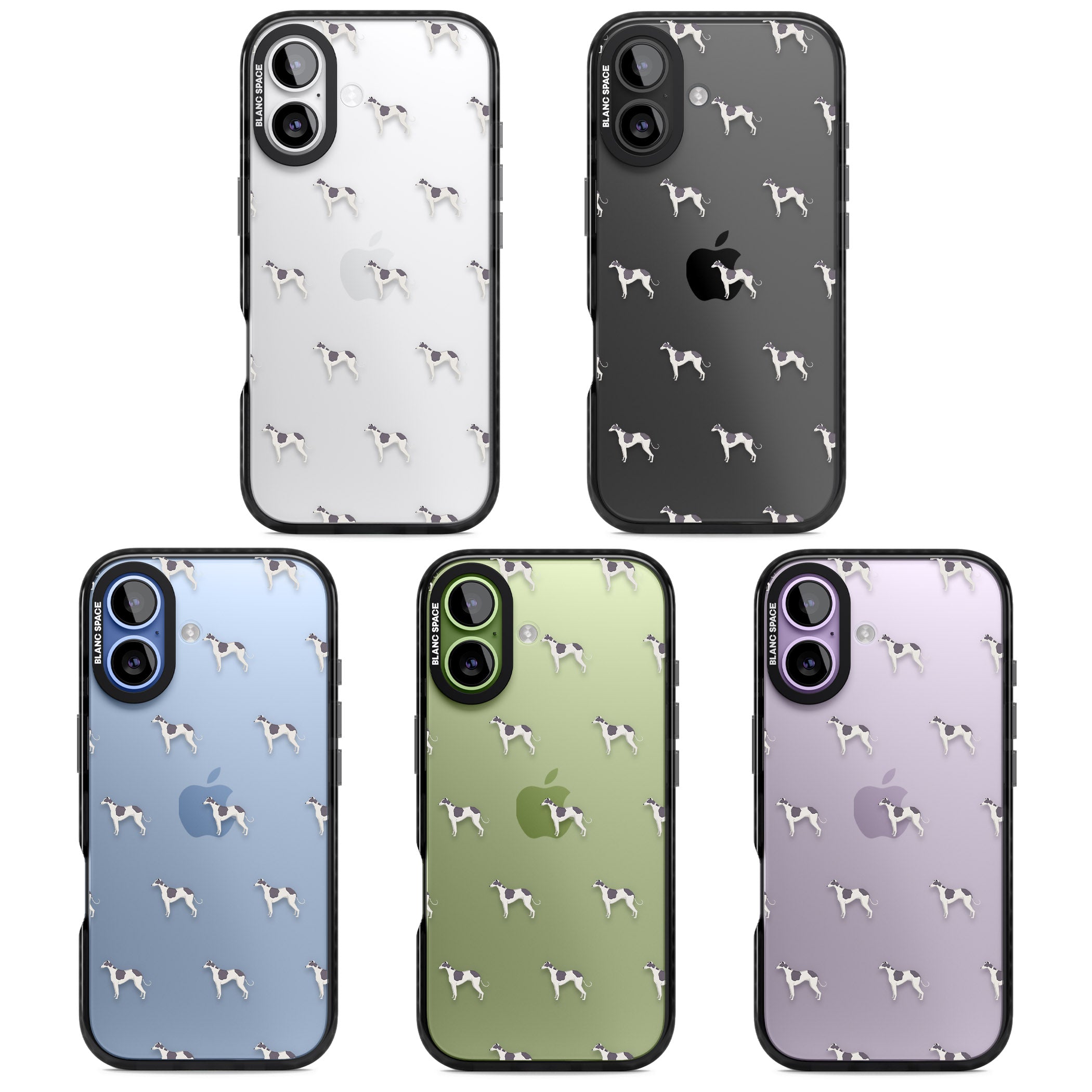 Greyhound Pattern iPhone 17 Impact Black Phone Case APT Impact Protection