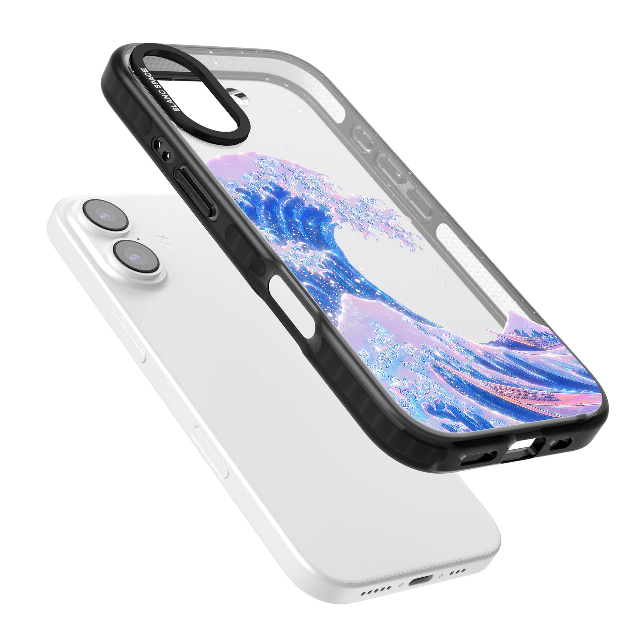The Great Wave In Opal japanese iPhone case | Clear Impact case for iPhone 17
