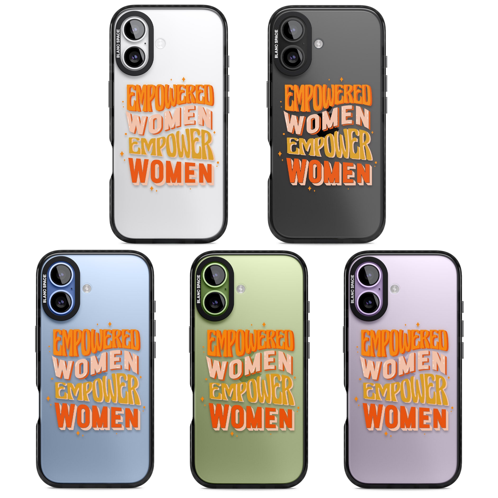 Empowered Women iPhone 17 Impact Black Phone Case APT Impact Protection