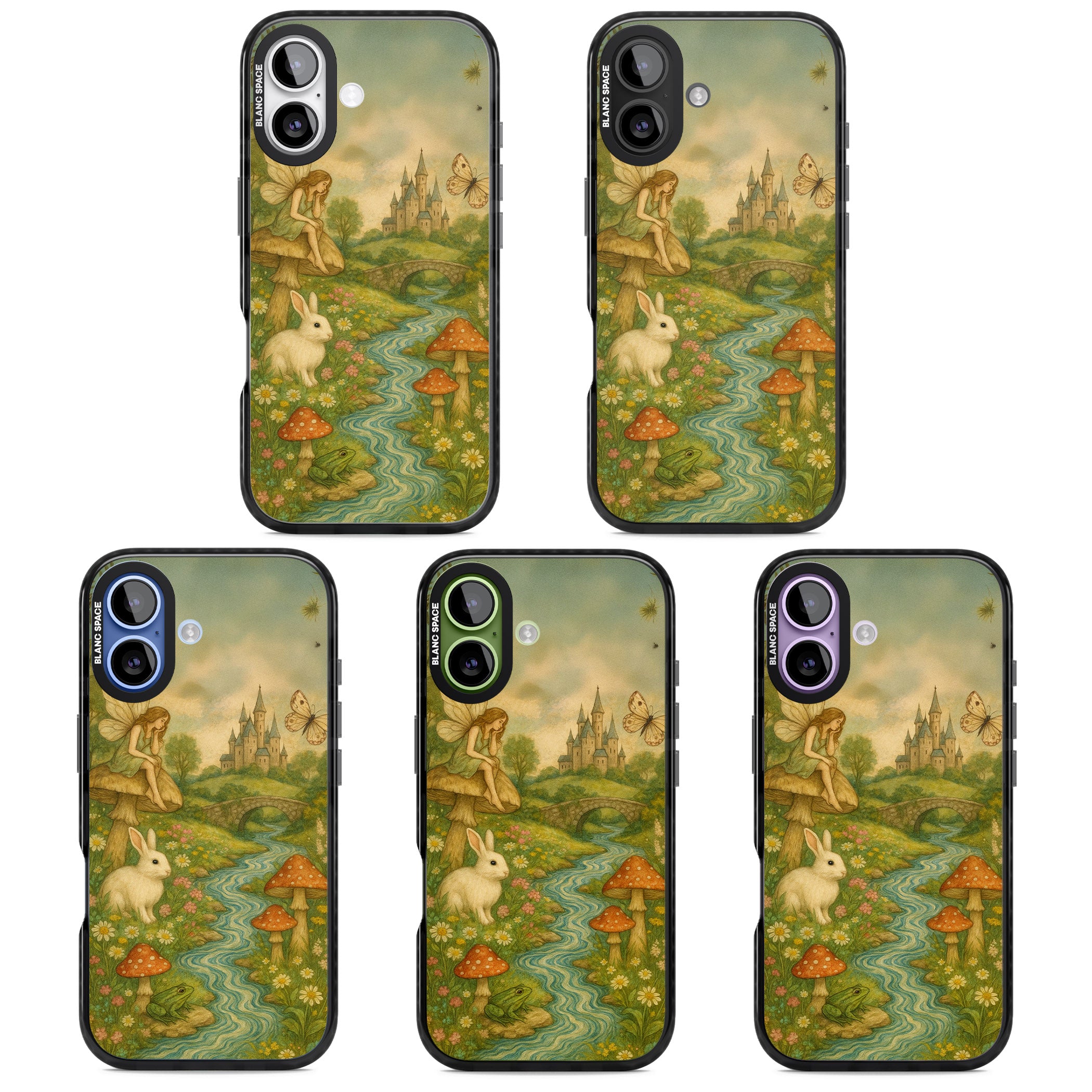 Castle Fairy iPhone 17 Impact Black Phone Case APT Impact Protection