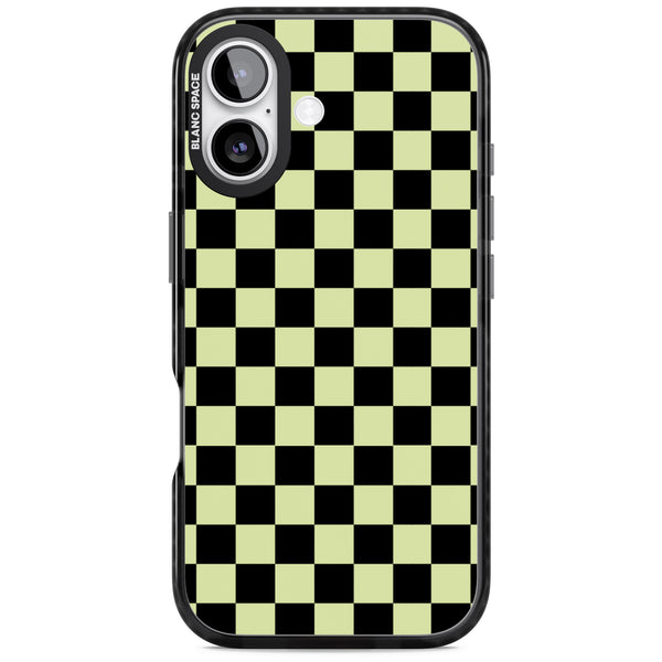 Black & Lime Check
