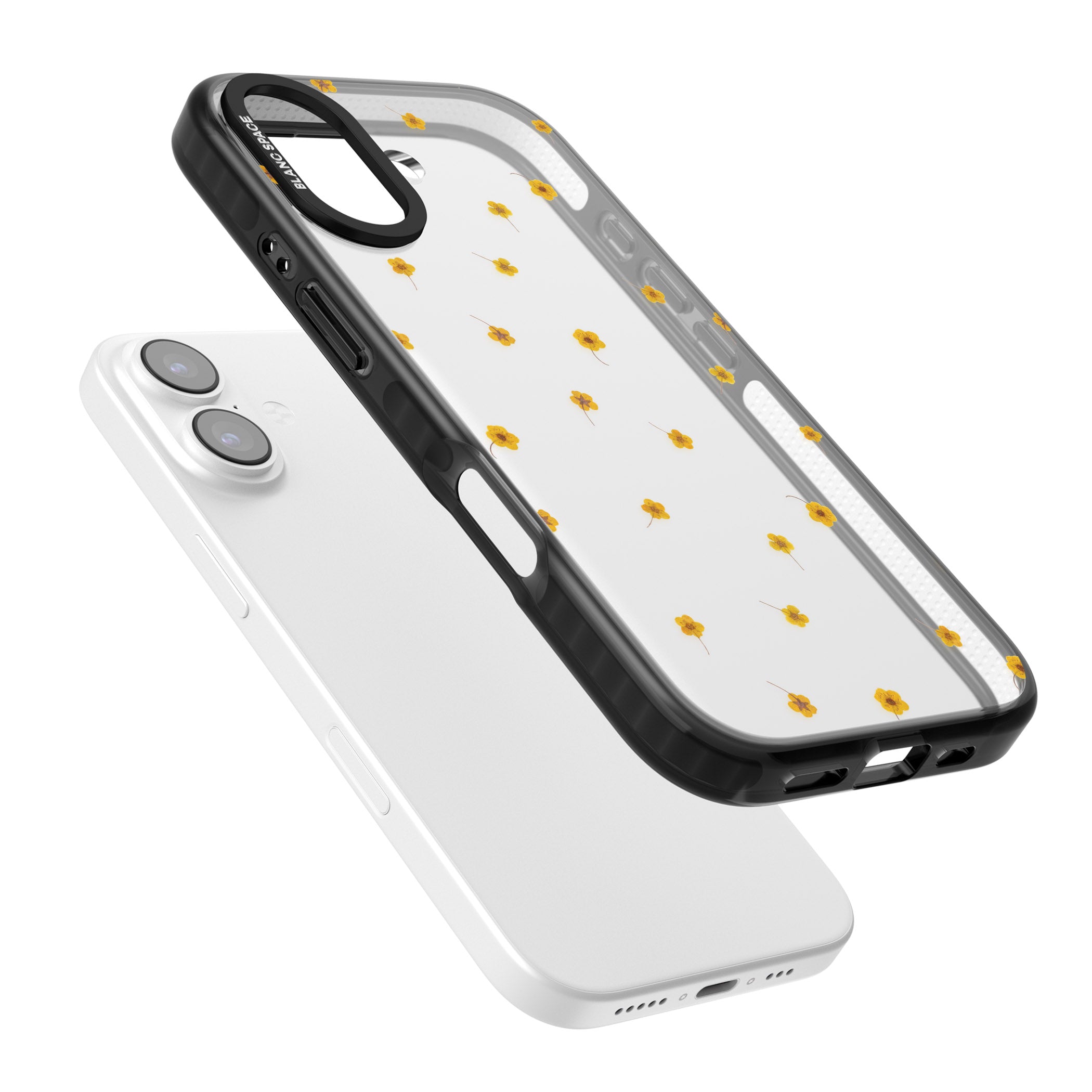 Sunny Scatter Flower iPhone 17 Impact Black Phone Case Colours