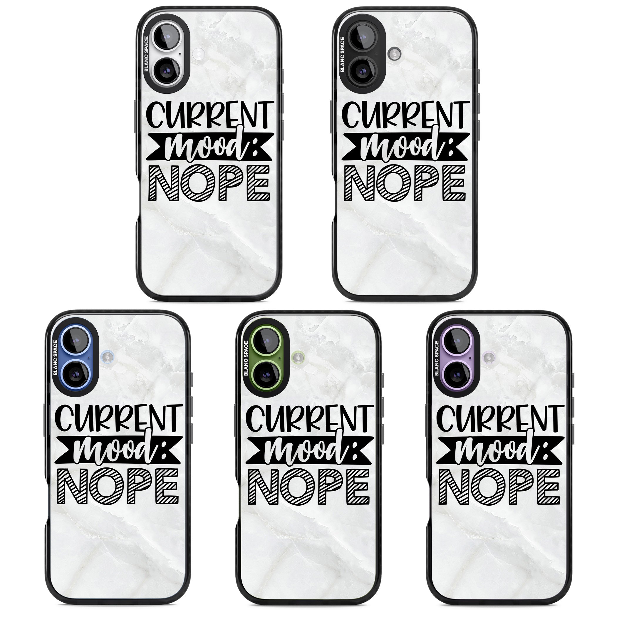 Current Mood Nope iPhone 17 Impact Black Phone Case APT Impact Protection
