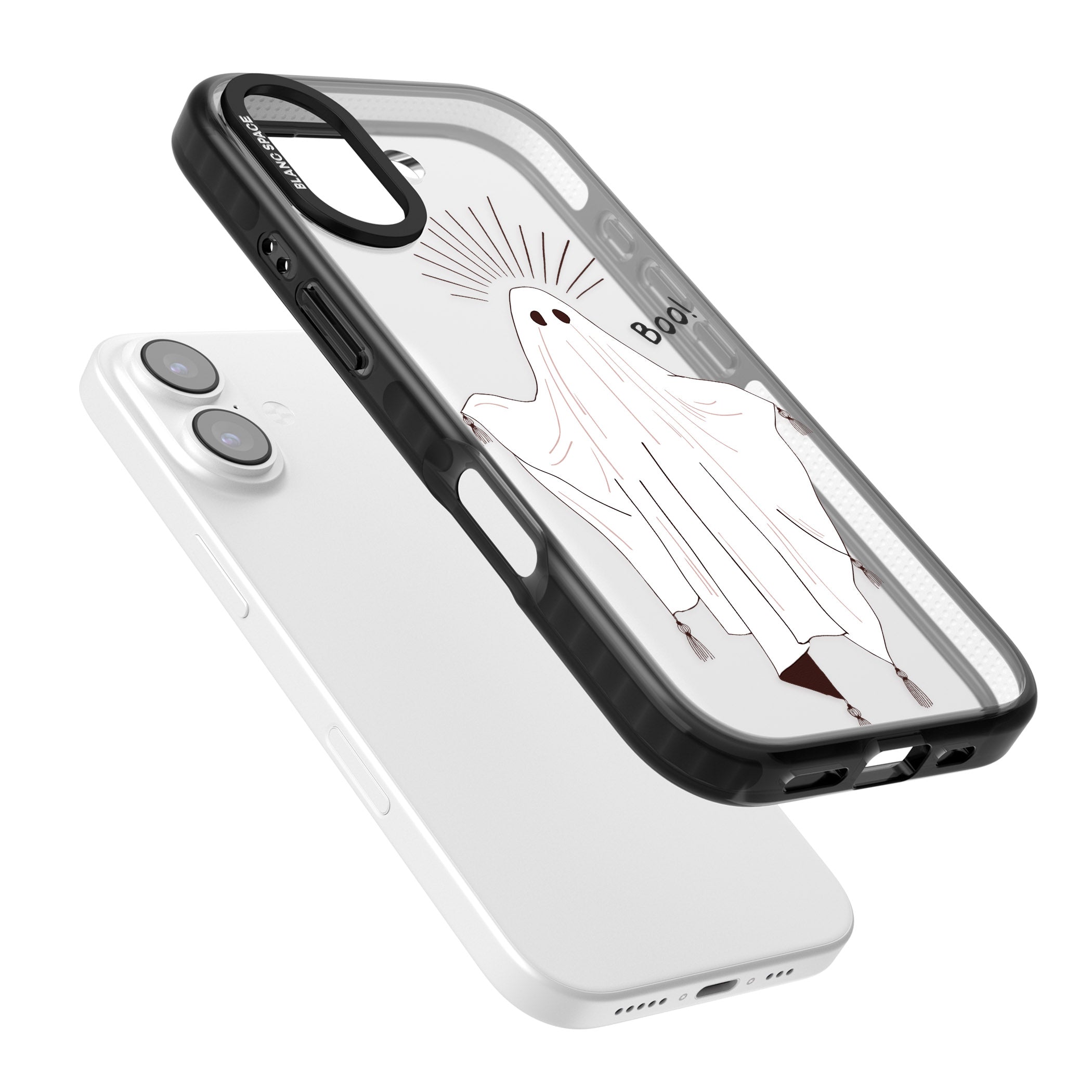 Boo! iPhone 17 Impact Black Phone Case Colours