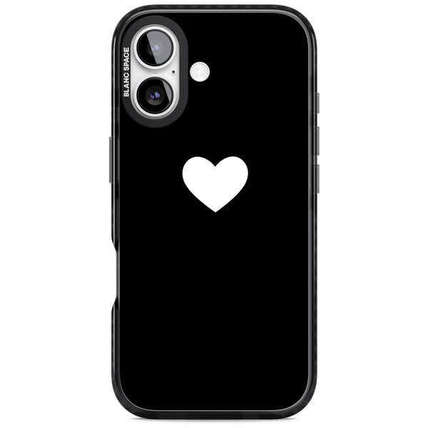 Single Heart Design: White &