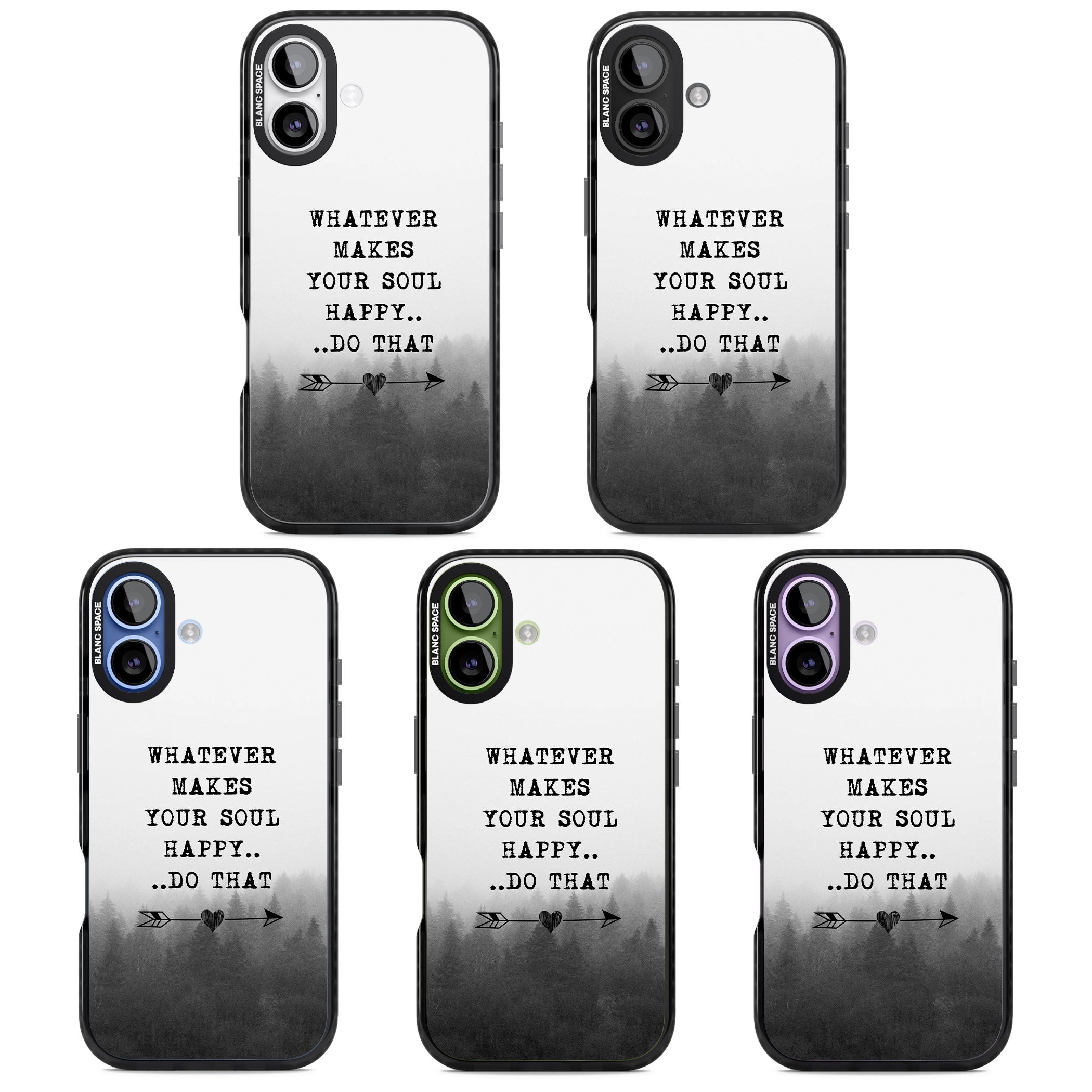 Whatever Makes Your Soul Quote iPhone 17 Impact Black Phone Case APT Impact Protection
