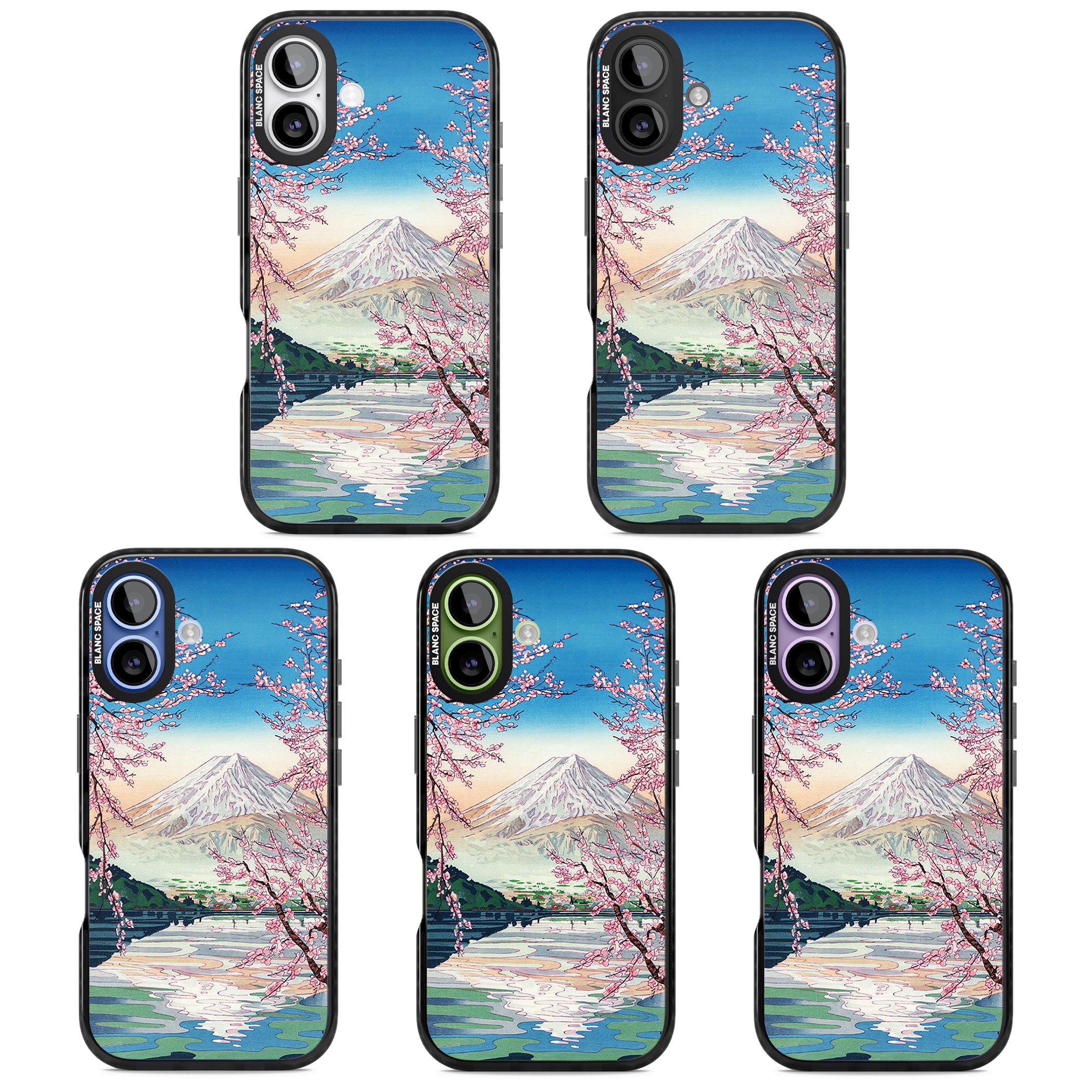 Mt Fuji From Lake Kawaguchi iPhone 17 Impact Black Phone Case APT Impact Protection