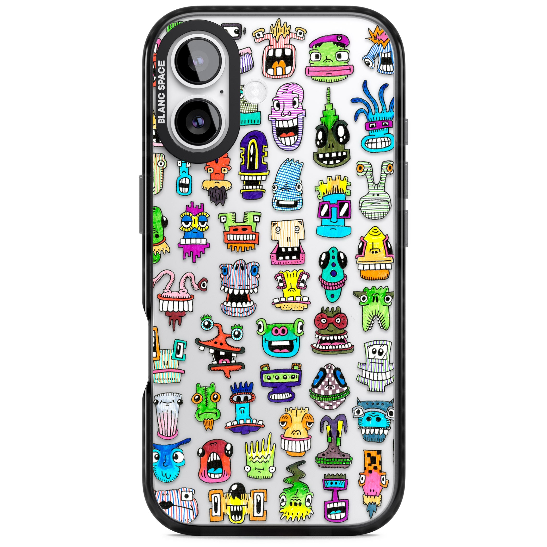 Familiar Faces iPhone 17 Impact Black Phone Case