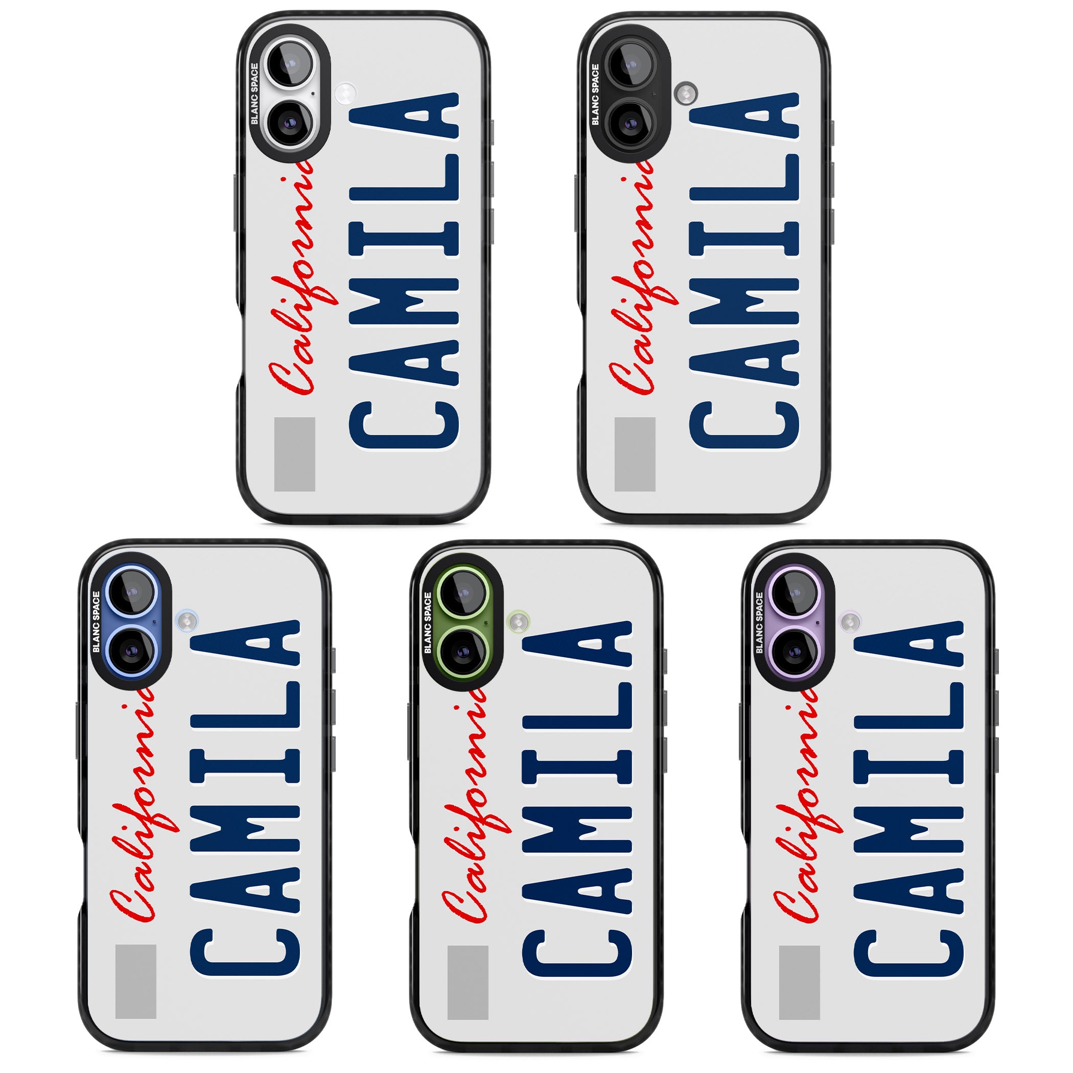 Personalised California License Plate iPhone 17 Impact Black Phone Case APT Impact Protection