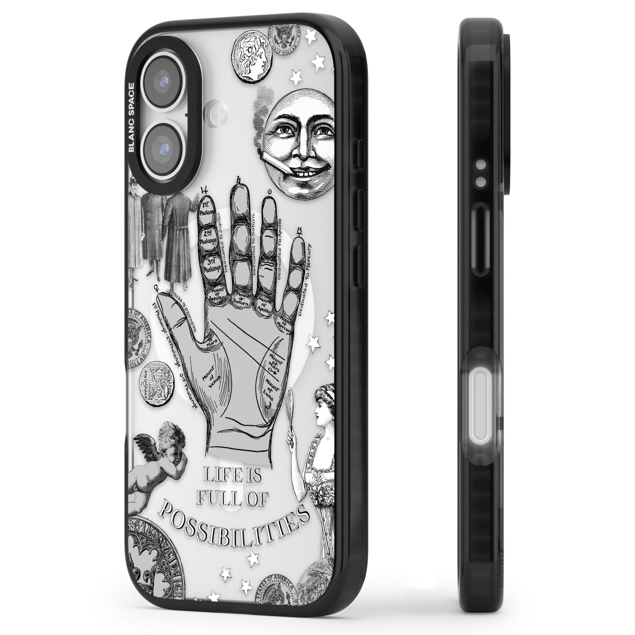 Life Is Full Of Possibilities iPhone 17 Impact Pro Black Phone Case Side Profile