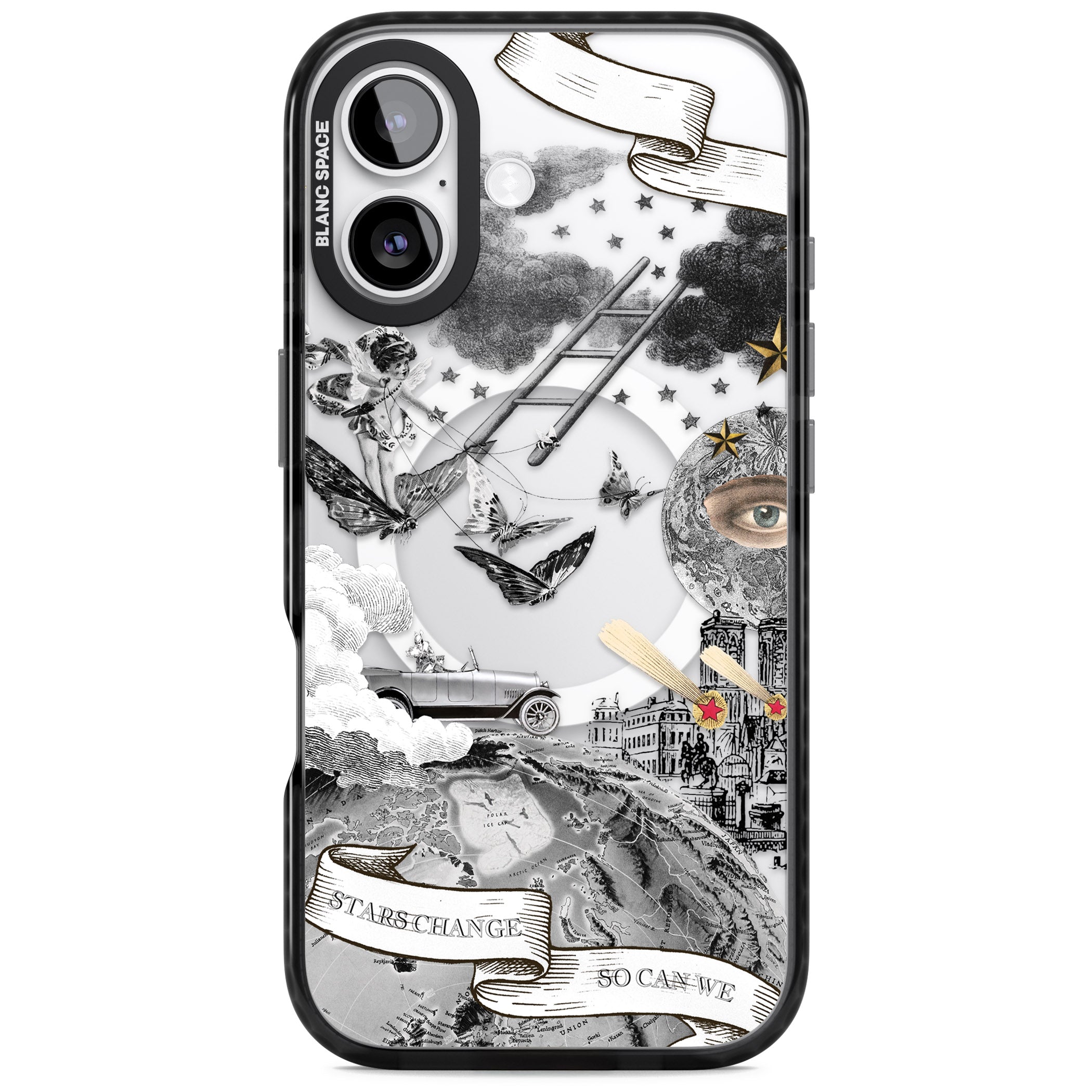 Stars Change So Can We iPhone 17 Impact Pro Black Phone Case