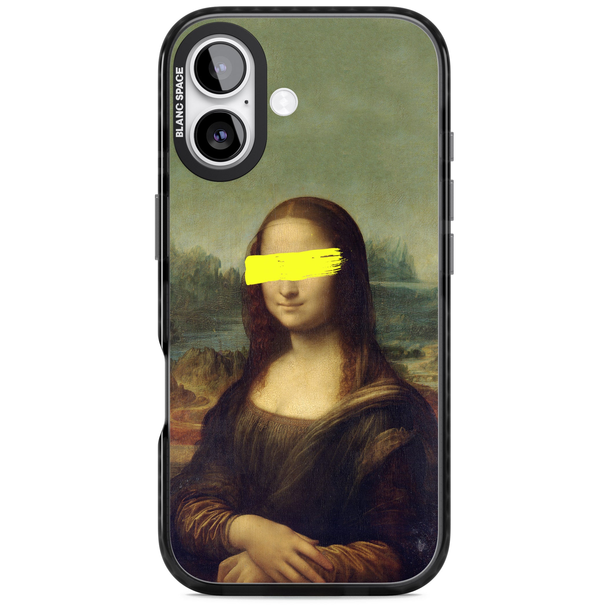 Vandaled Mona Lisa iPhone 17 Impact Pro Black Phone Case