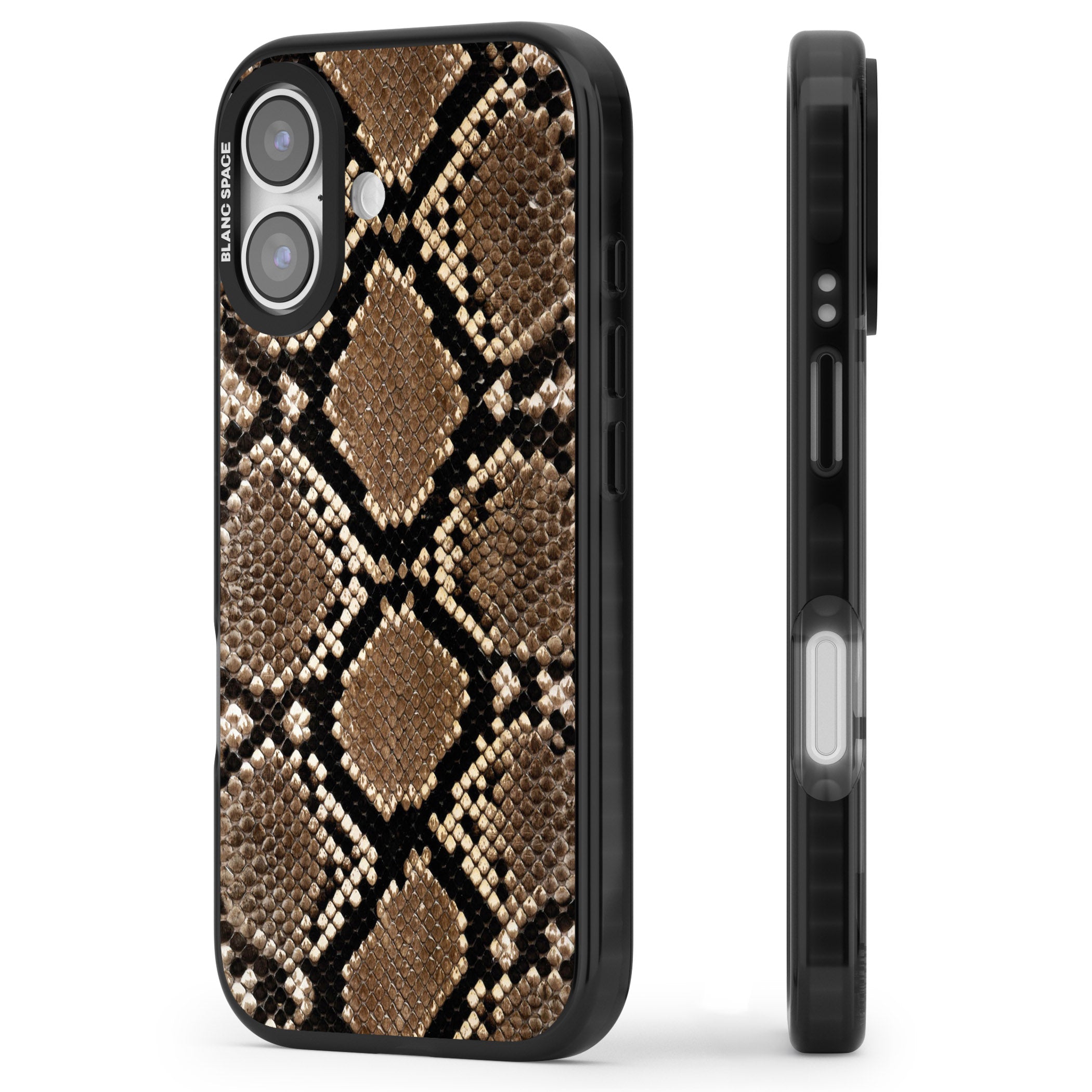 Snakeskin iPhone 17 Impact Pro Black Phone Case Side Profile