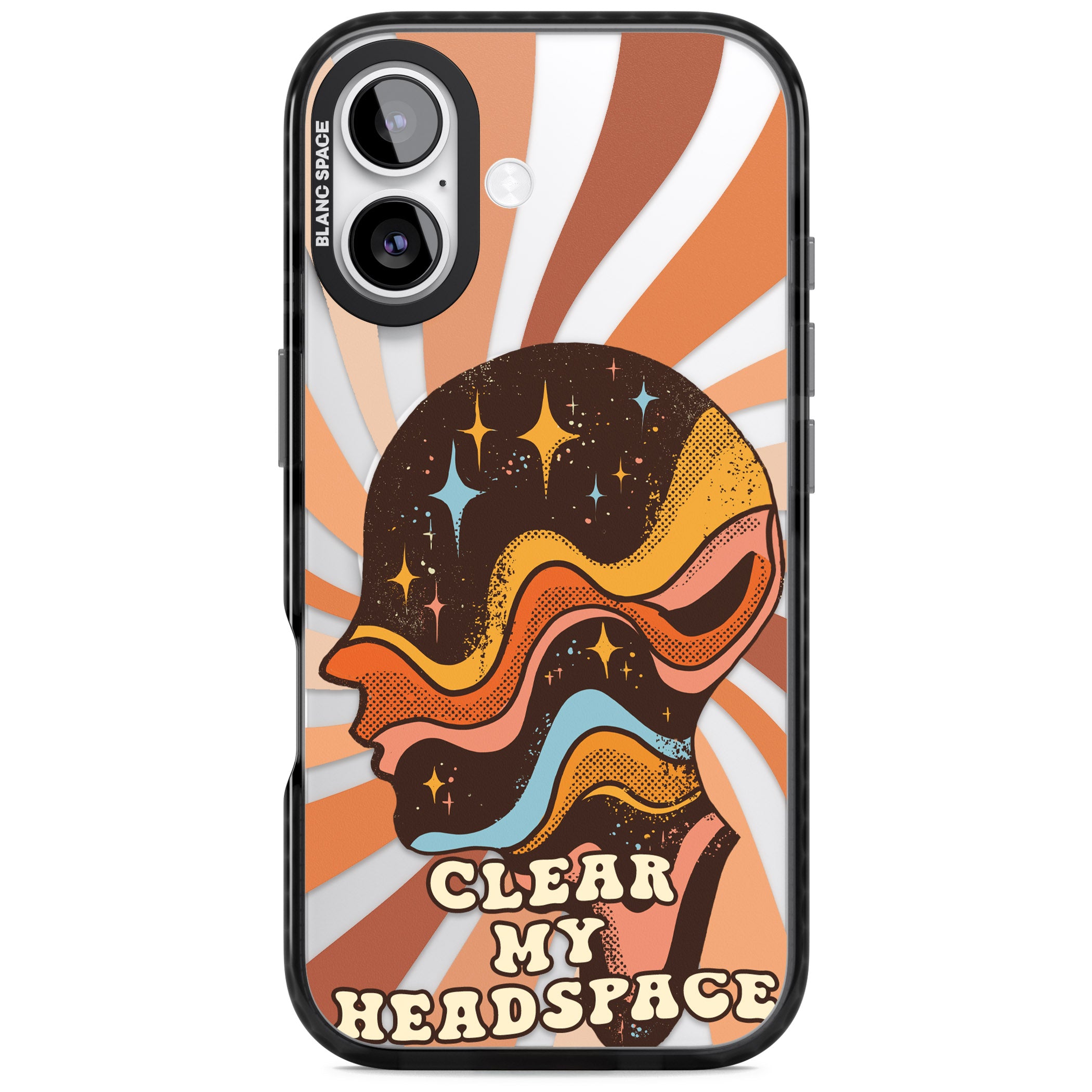 Clear My Headspace iPhone 17 Impact Pro Black Phone Case