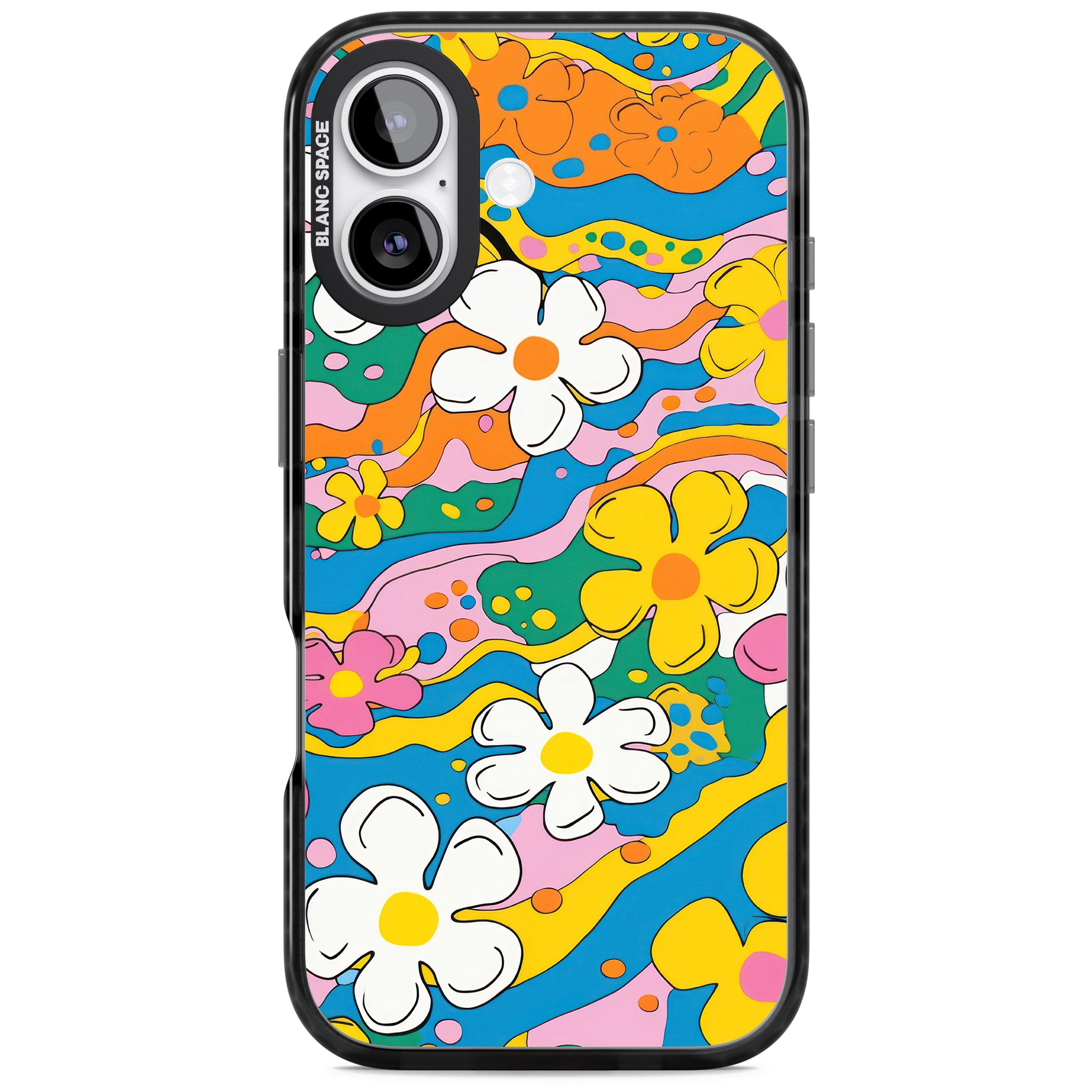 Vibrant Bloom iPhone 17 Impact Pro Black Phone Case