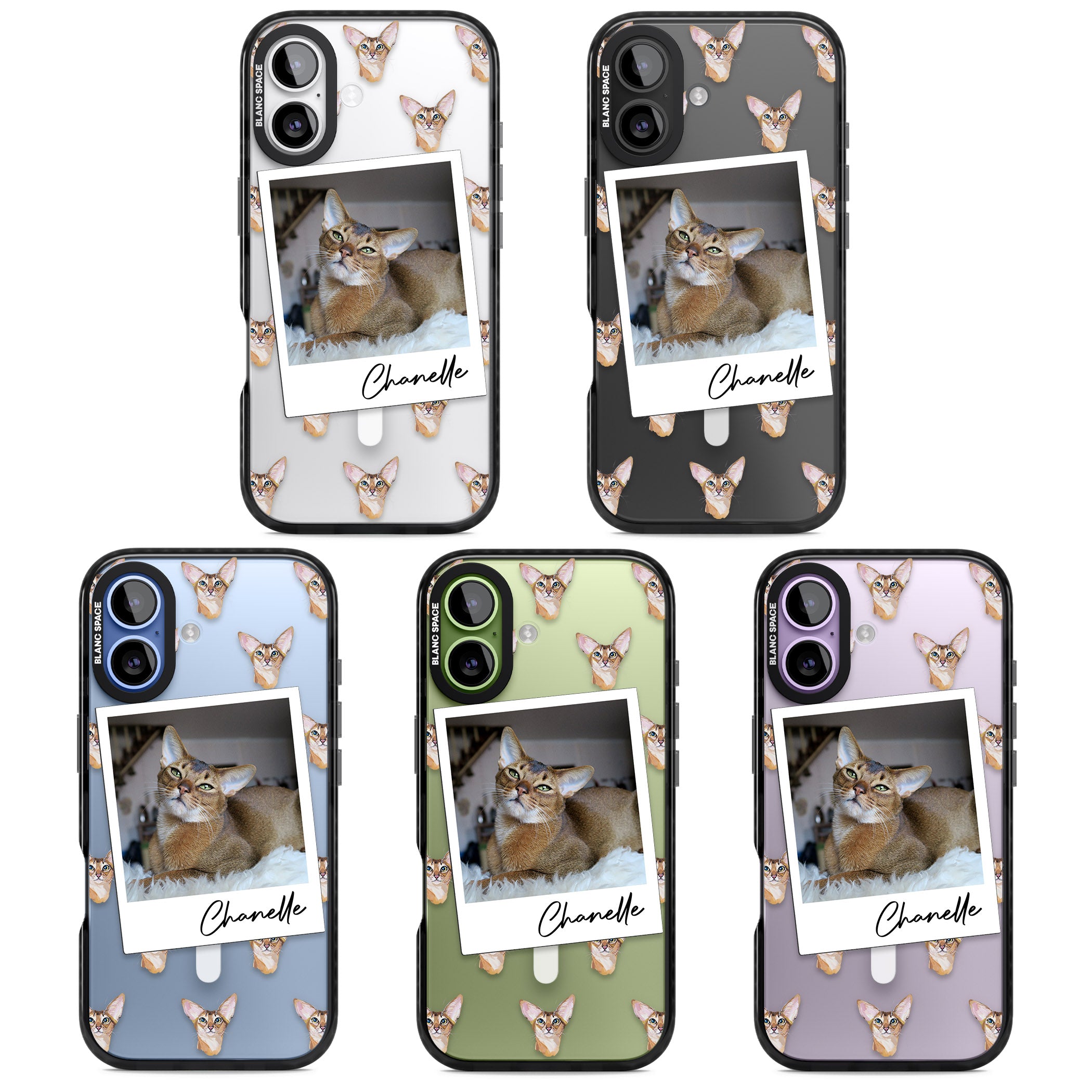 Personalised Abyssinian Cat Photo iPhone 17 Impact Pro Black Phone Case APT Impact Protection