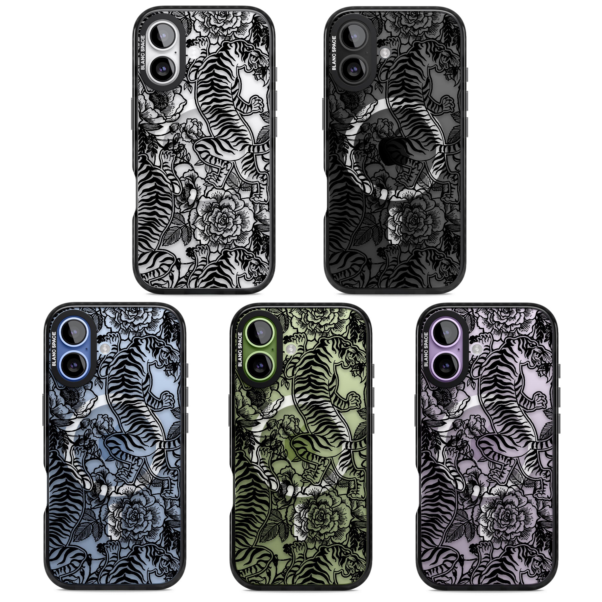 Personalised Chinese Tiger Pattern iPhone 17 Impact Pro Black Phone Case APT Impact Protection