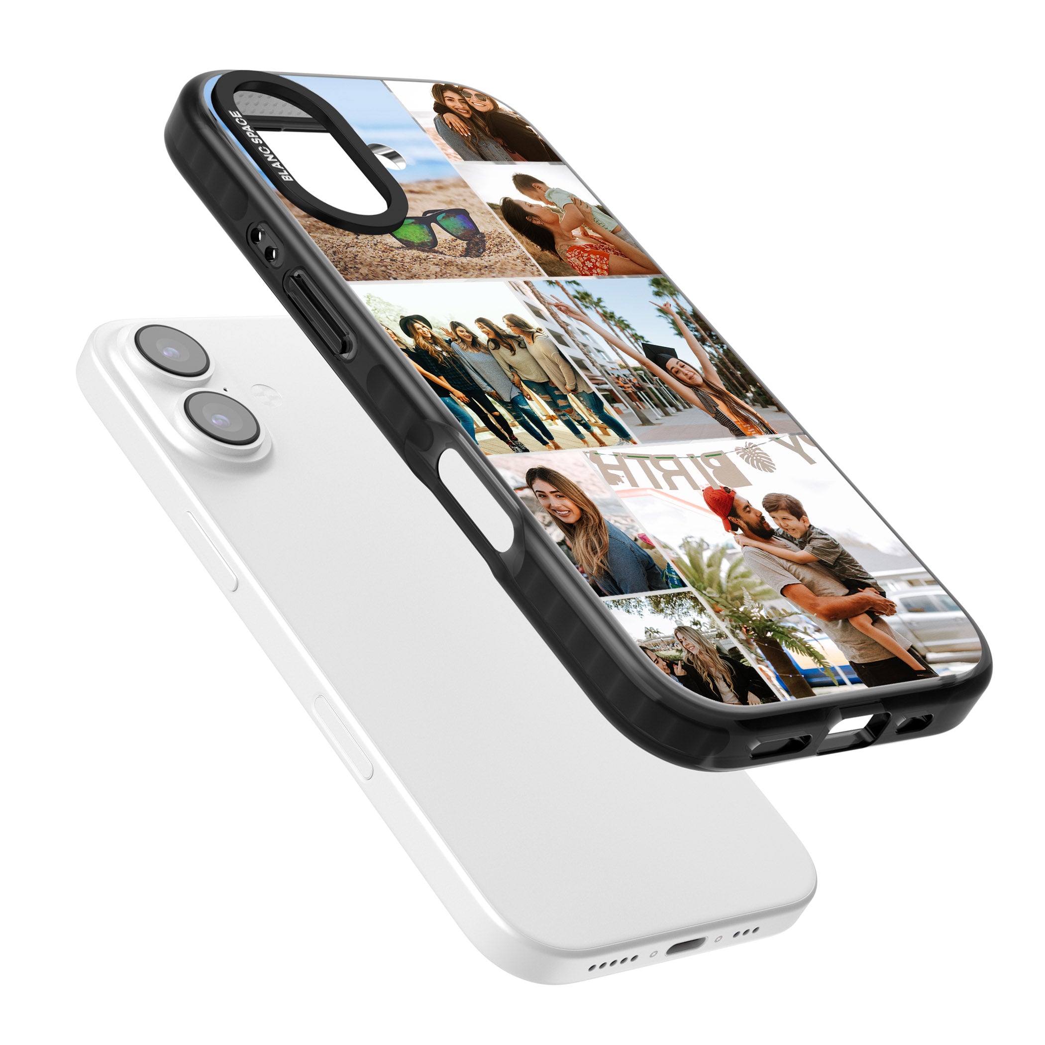 Personalised Photo Grid iPhone 17 Impact Pro Black Phone Case Colours