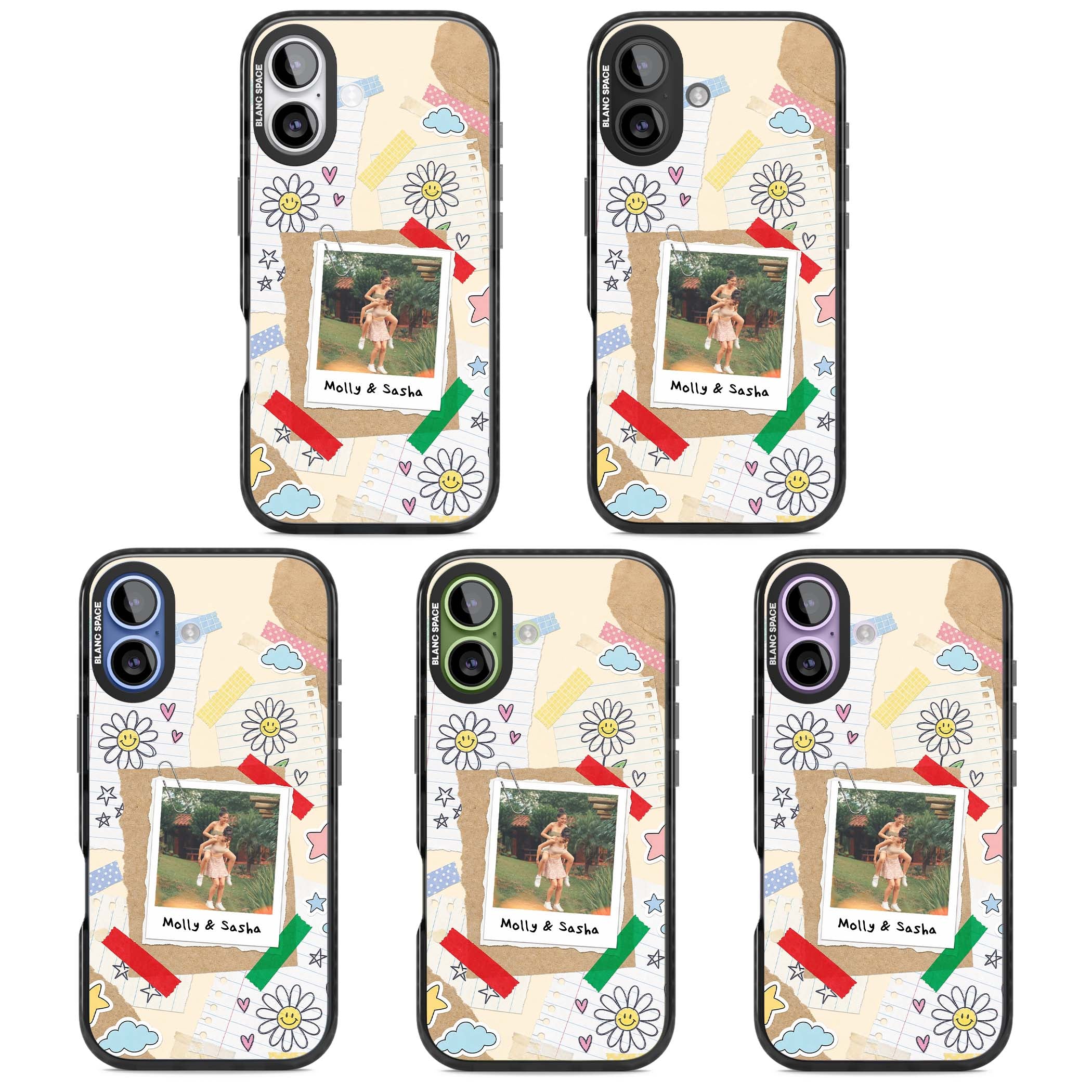 Scrapbook Photo coquette iPhone case | Black Impact Magsafe case for iPhone 17