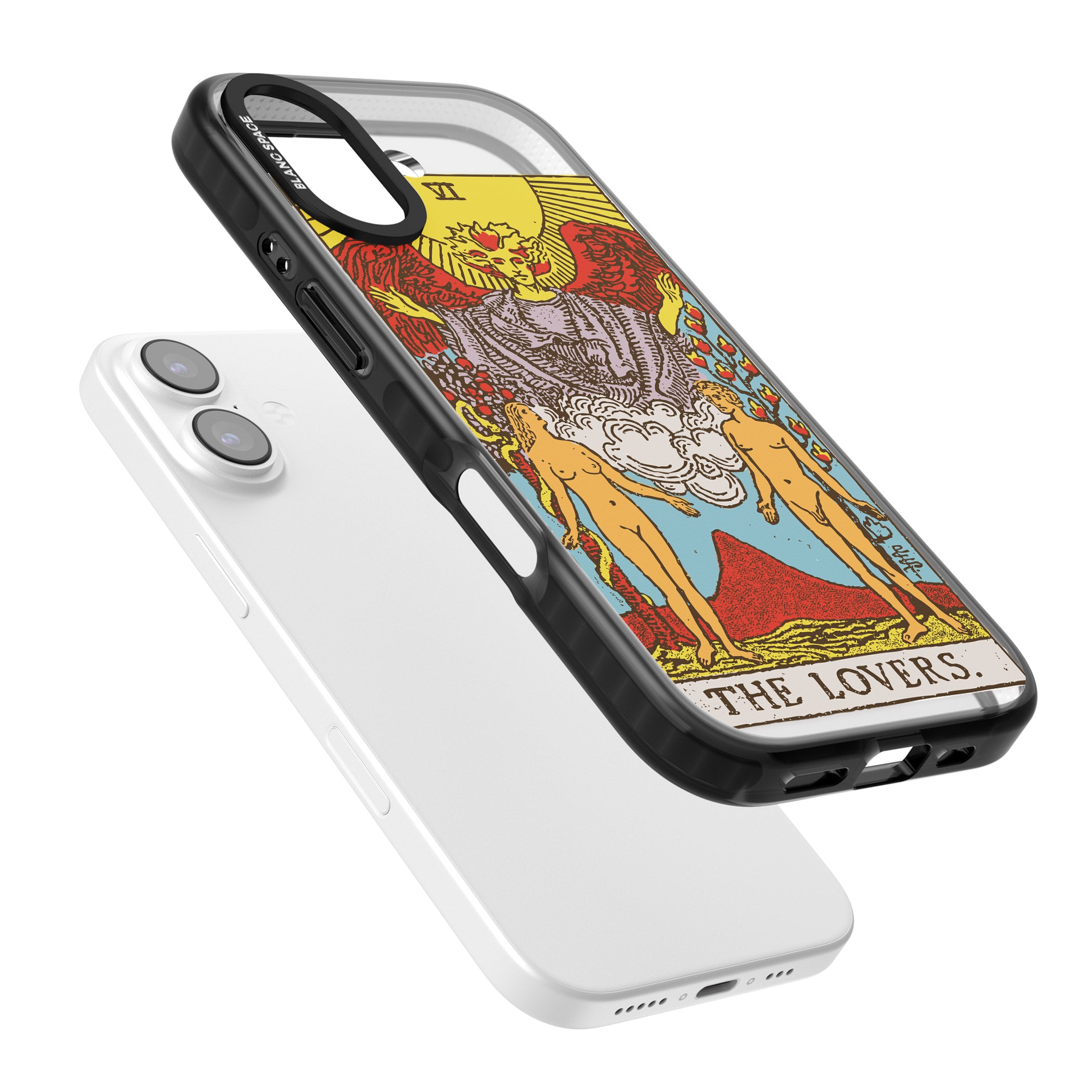 Personalised The Lovers Tarot Card (Color) iPhone 17 Impact Pro Black Phone Case Colours
