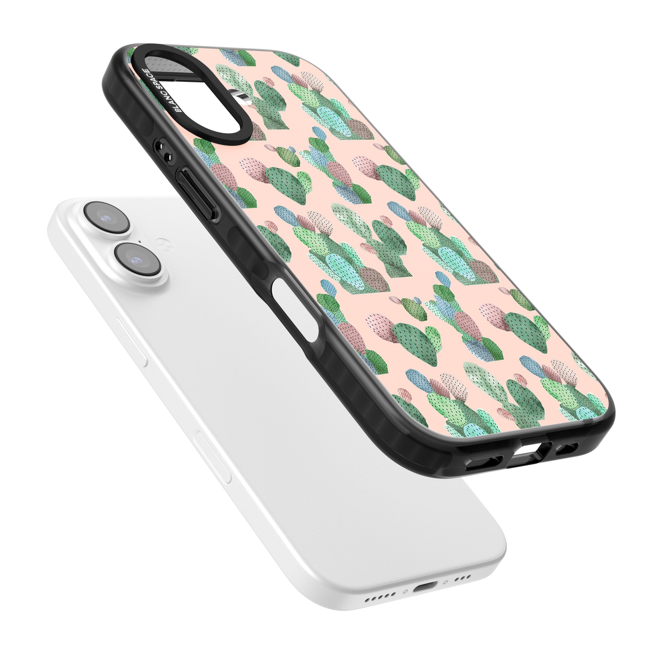 Pink Cactus iPhone 17 Impact Pro Black Phone Case Colours