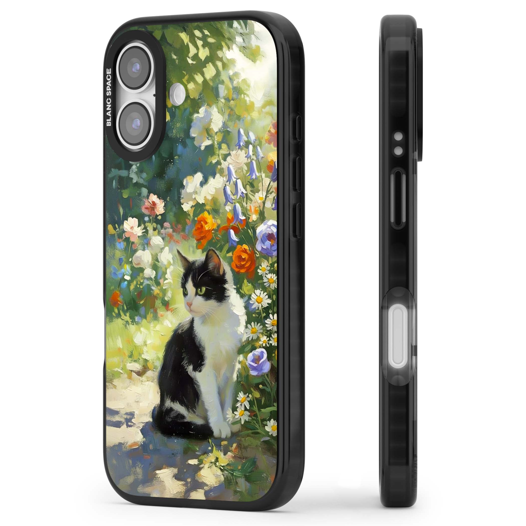 Cat In The Meadow for her iPhone case | Black Impact Magsafe case for iPhone 17