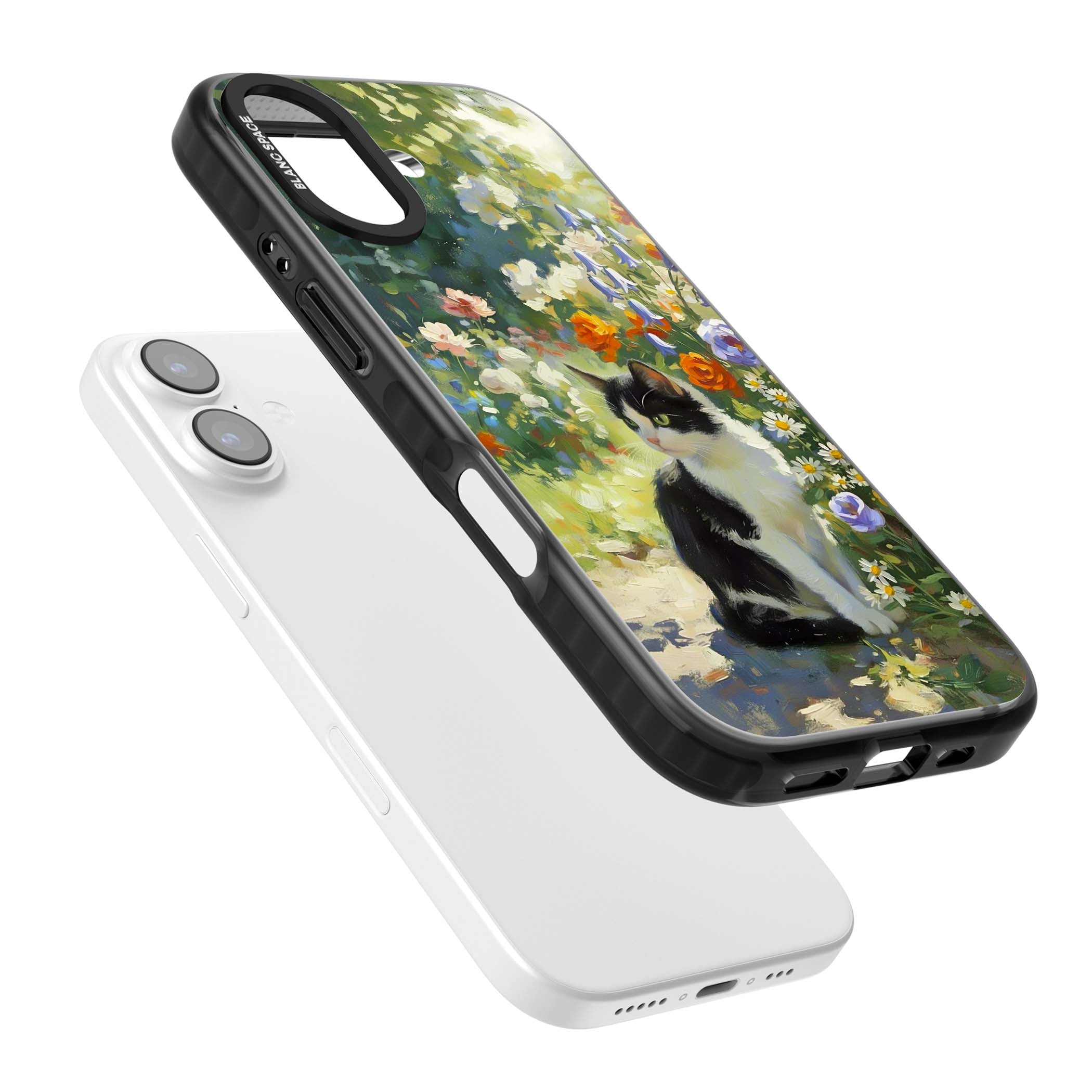 Cat In The Meadow for her iPhone case | Black Impact Magsafe case for iPhone 17
