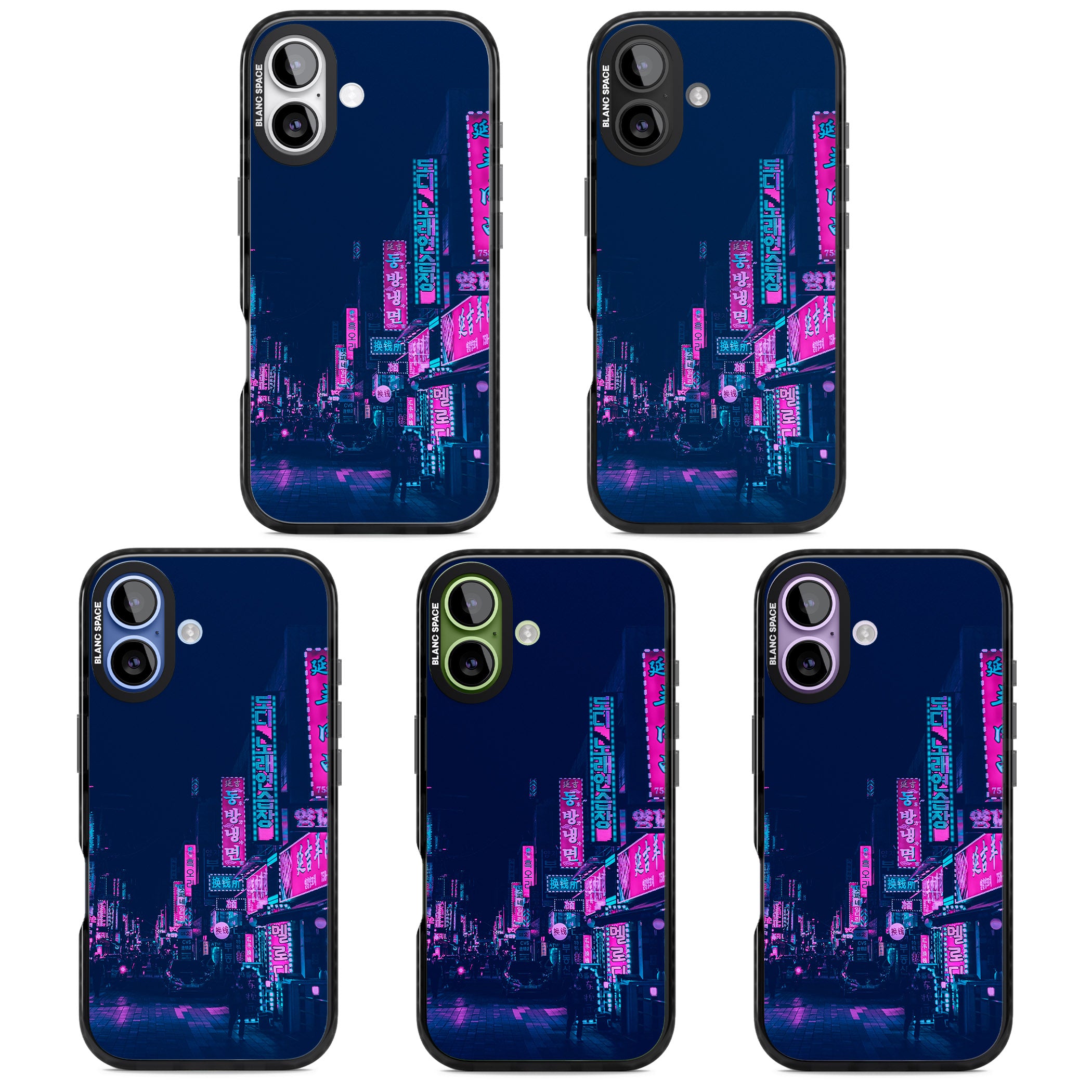 Neon Nights iPhone 17 Impact Pro Black Phone Case APT Impact Protection