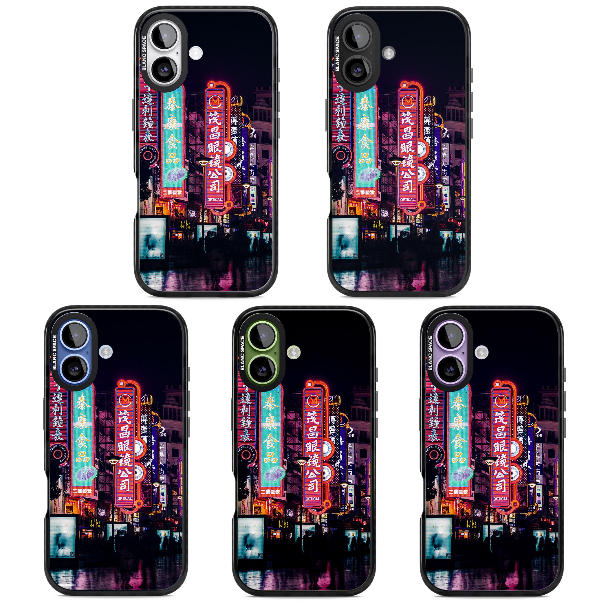 Neon Streets iPhone 17 Impact Pro Black Phone Case APT Impact Protection