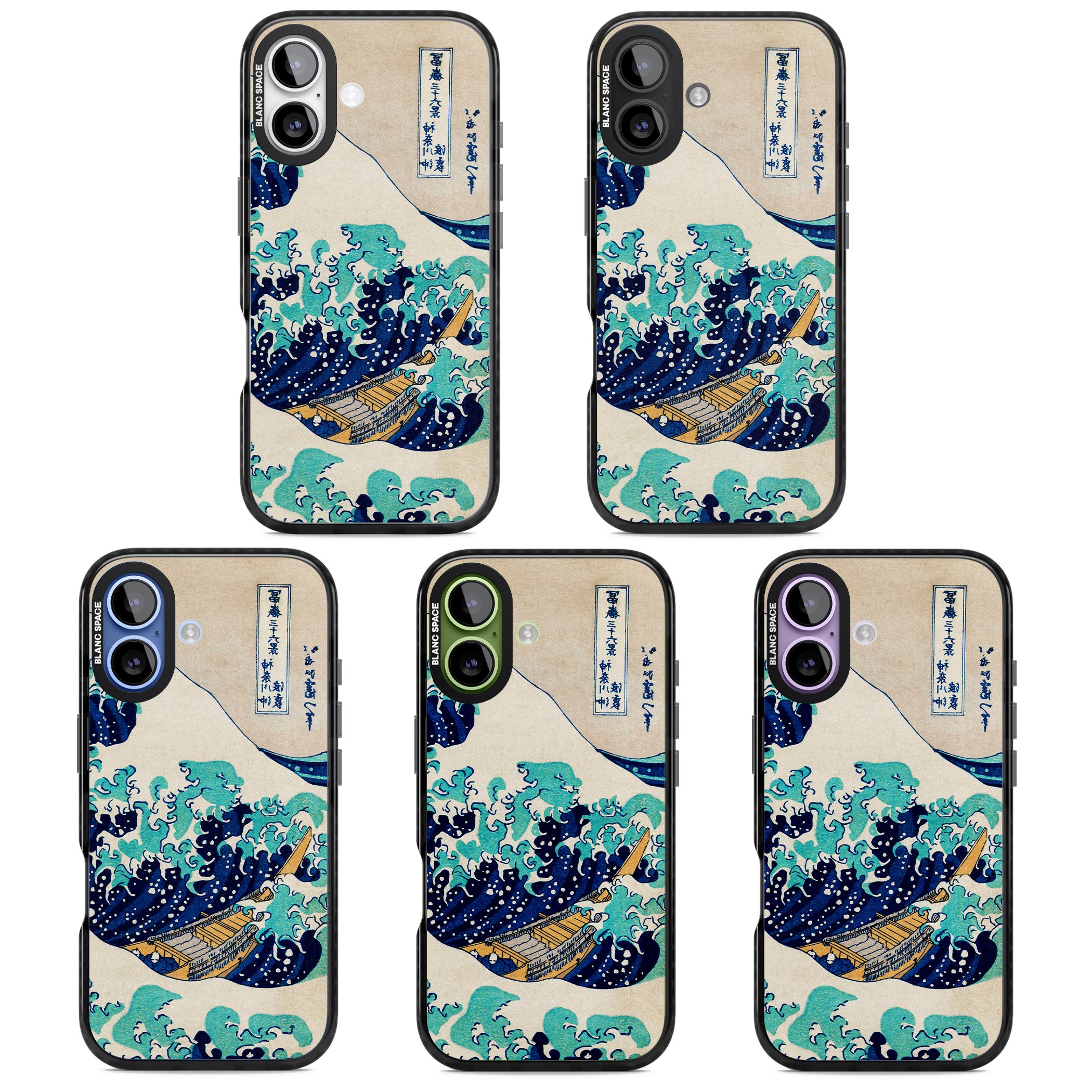 The Great Wave By Katsushika Hokusai iPhone 17 Impact Pro Black Phone Case APT Impact Protection