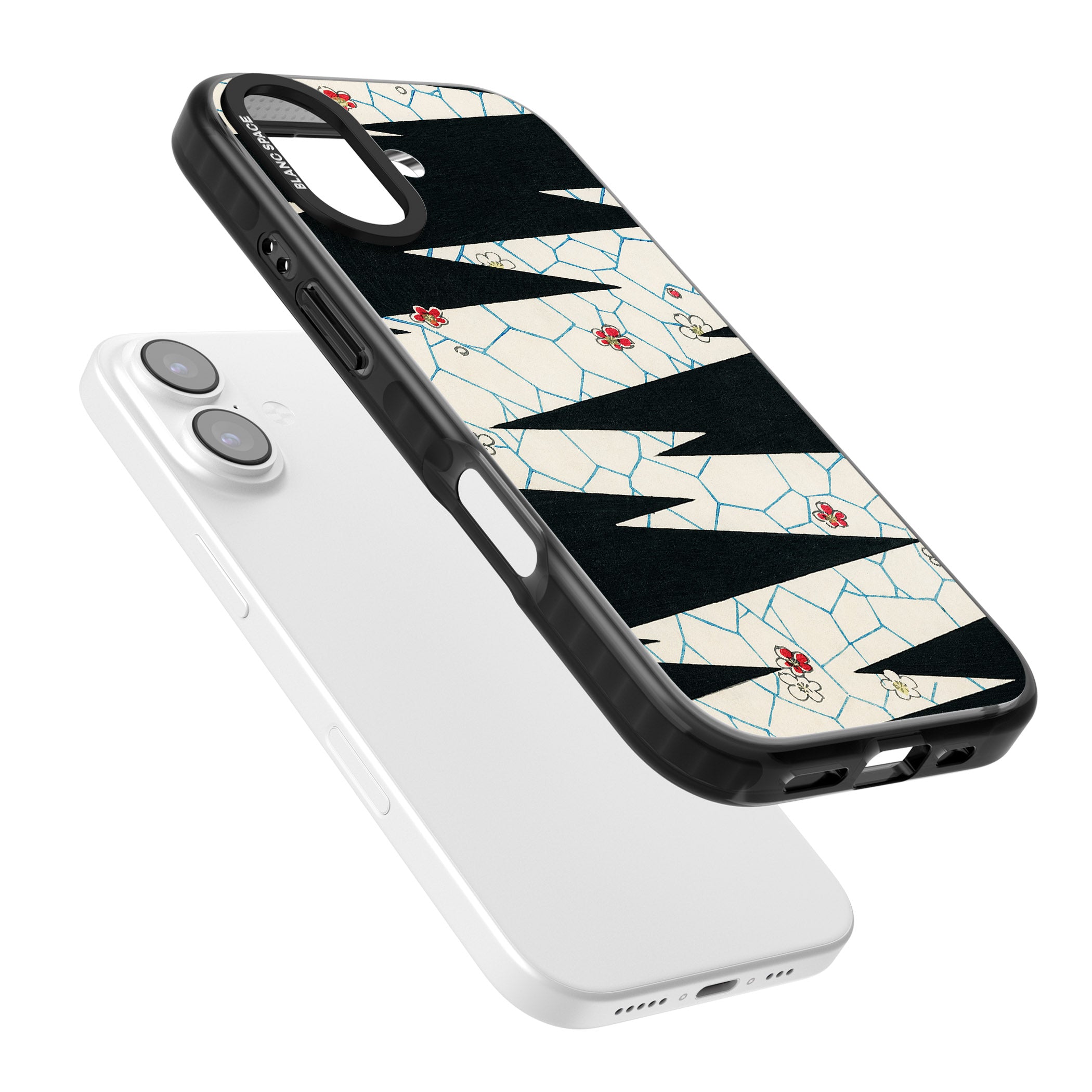 Japanese Flowers By Bijutsu Sekai iPhone 17 Impact Pro Black Phone Case Colours