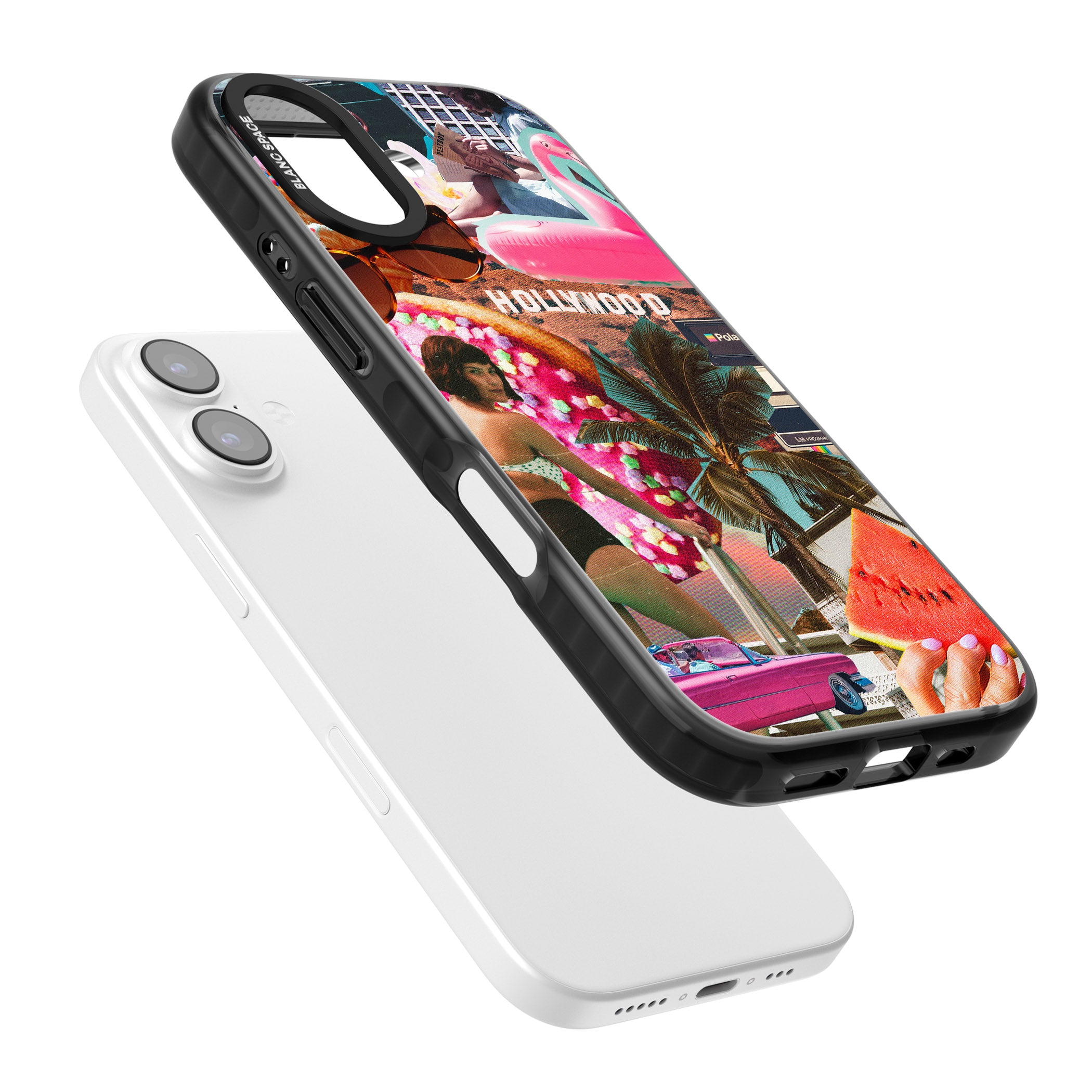 Hollywood Retro Collage iPhone 17 Impact Pro Black Phone Case Colours