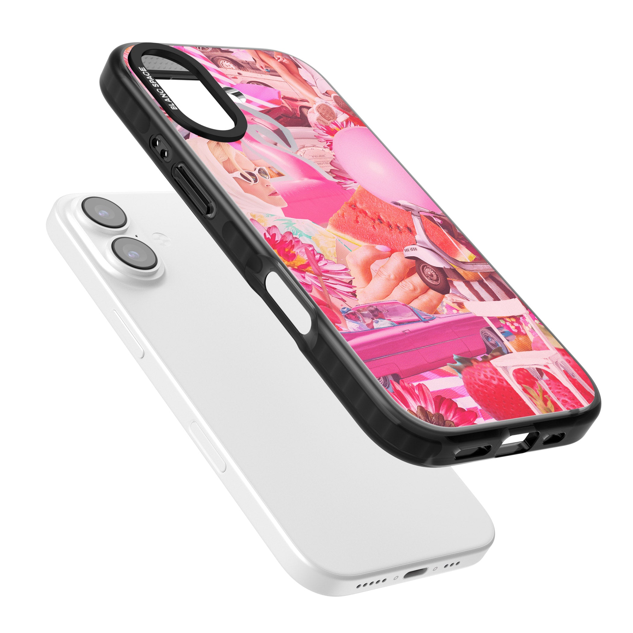 Retro Pink Glamour iPhone 17 Impact Pro Black Phone Case Colours
