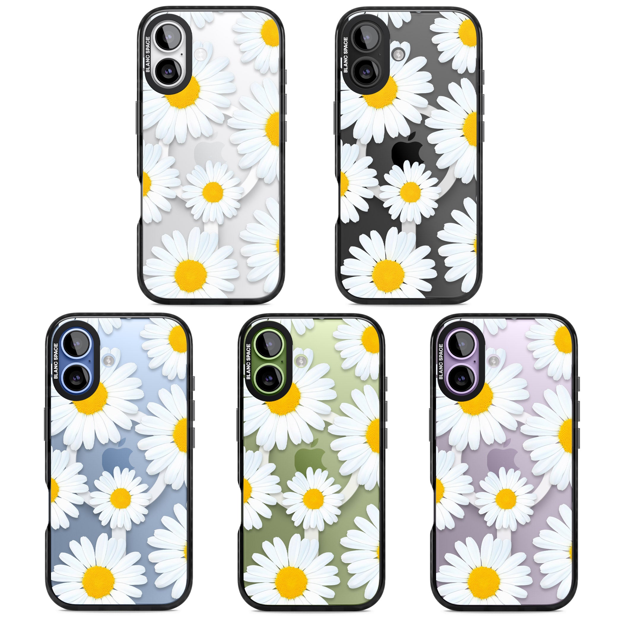 Summer Daisy iPhone 17 Impact Pro Black Phone Case APT Impact Protection