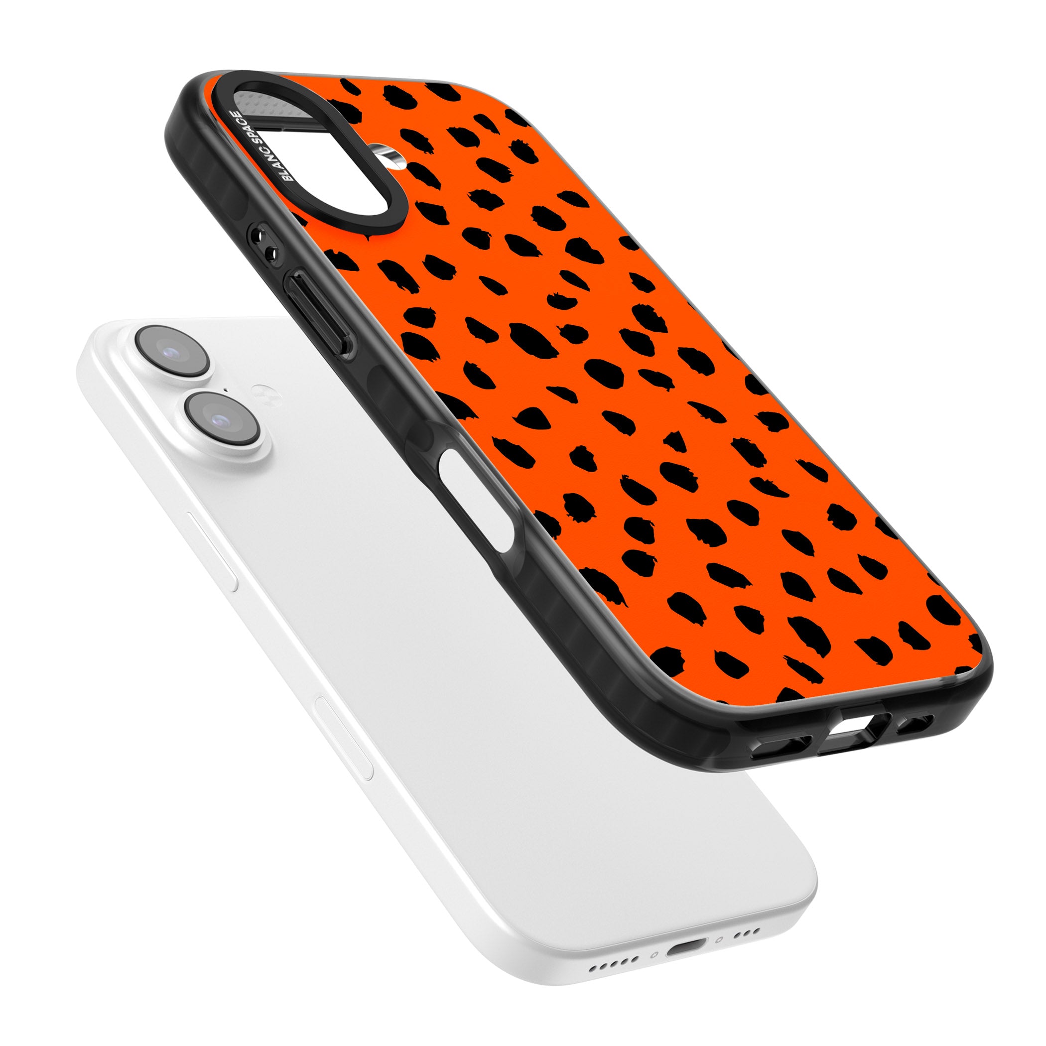 Bold Red Spot Print iPhone 17 Impact Pro Black Phone Case Colours