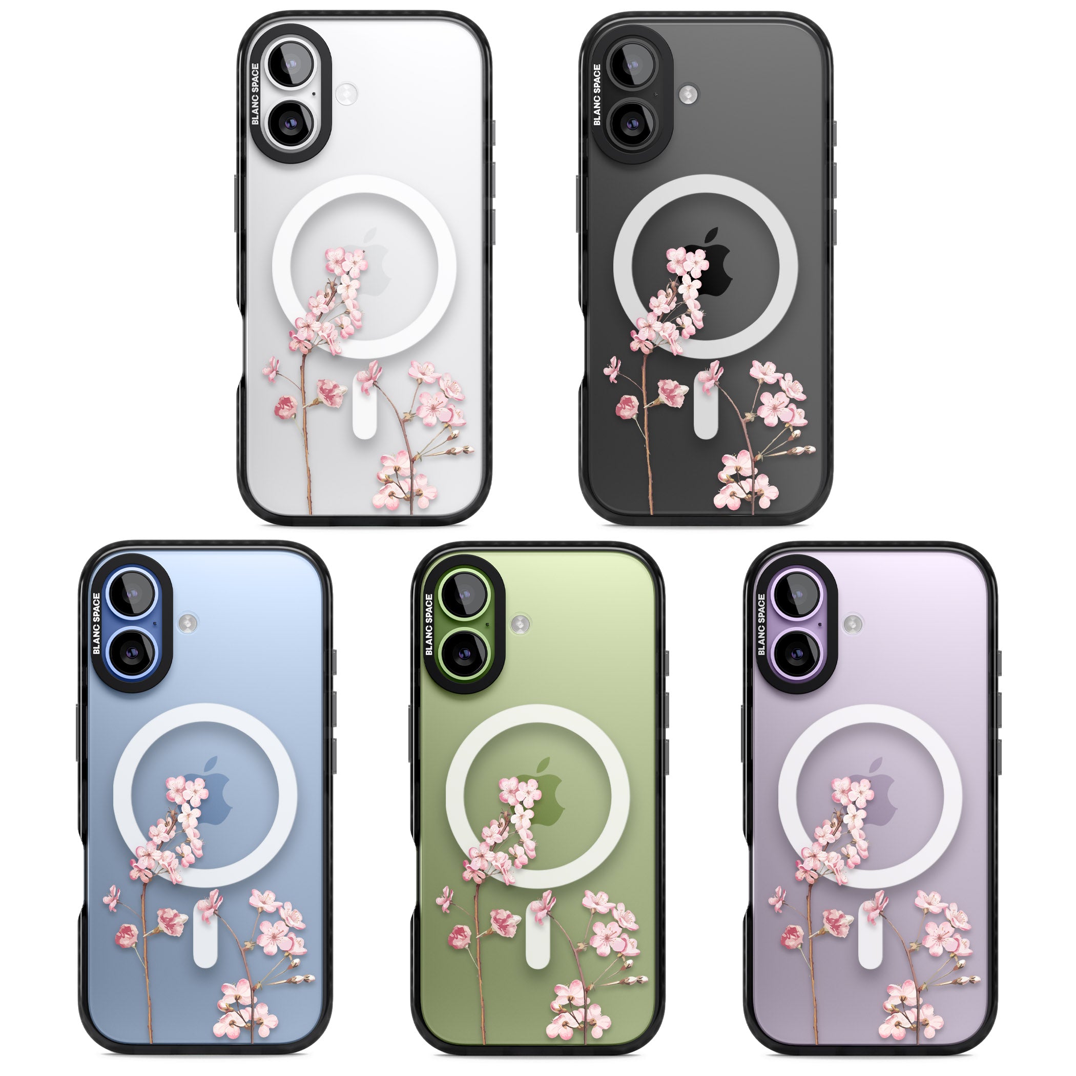 Blossom Flower iPhone 17 Impact Pro Black Phone Case APT Impact Protection