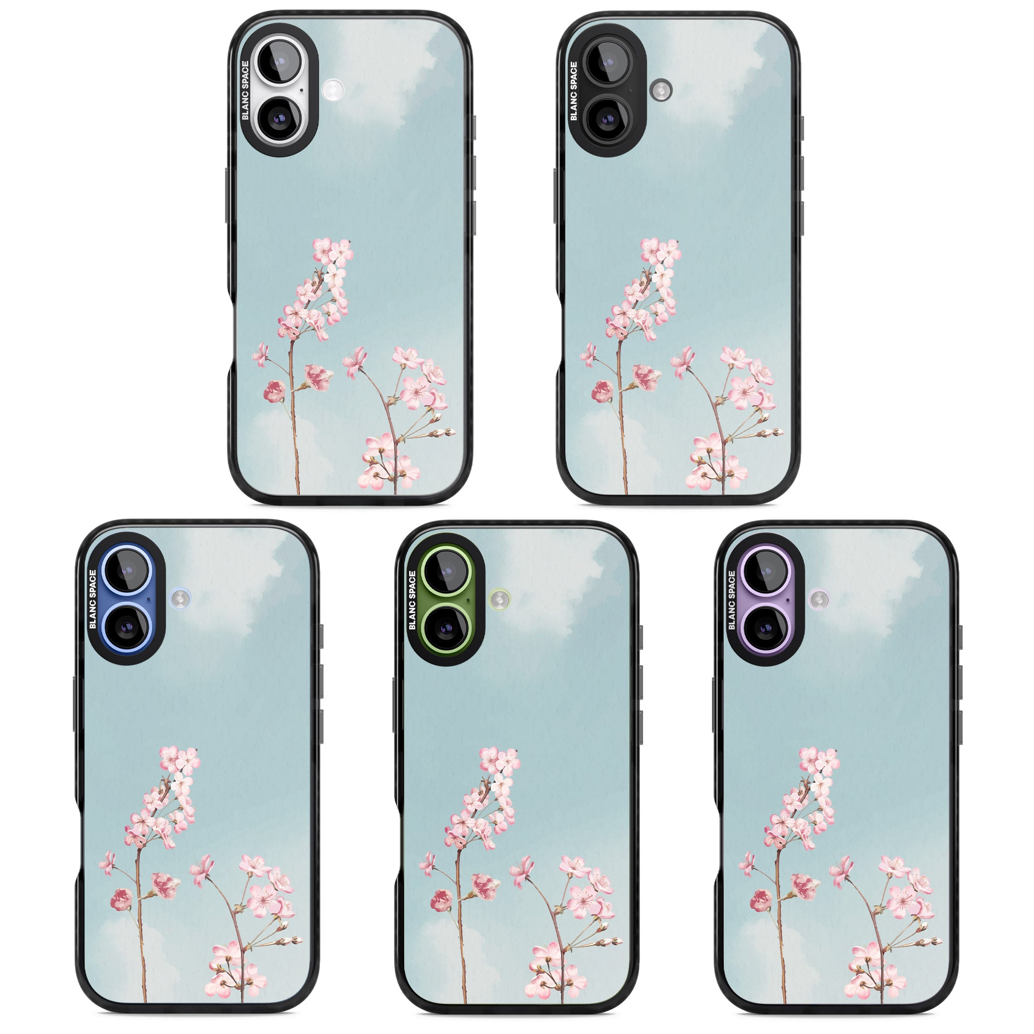 Blossom Flower Sky iPhone 17 Impact Pro Black Phone Case APT Impact Protection