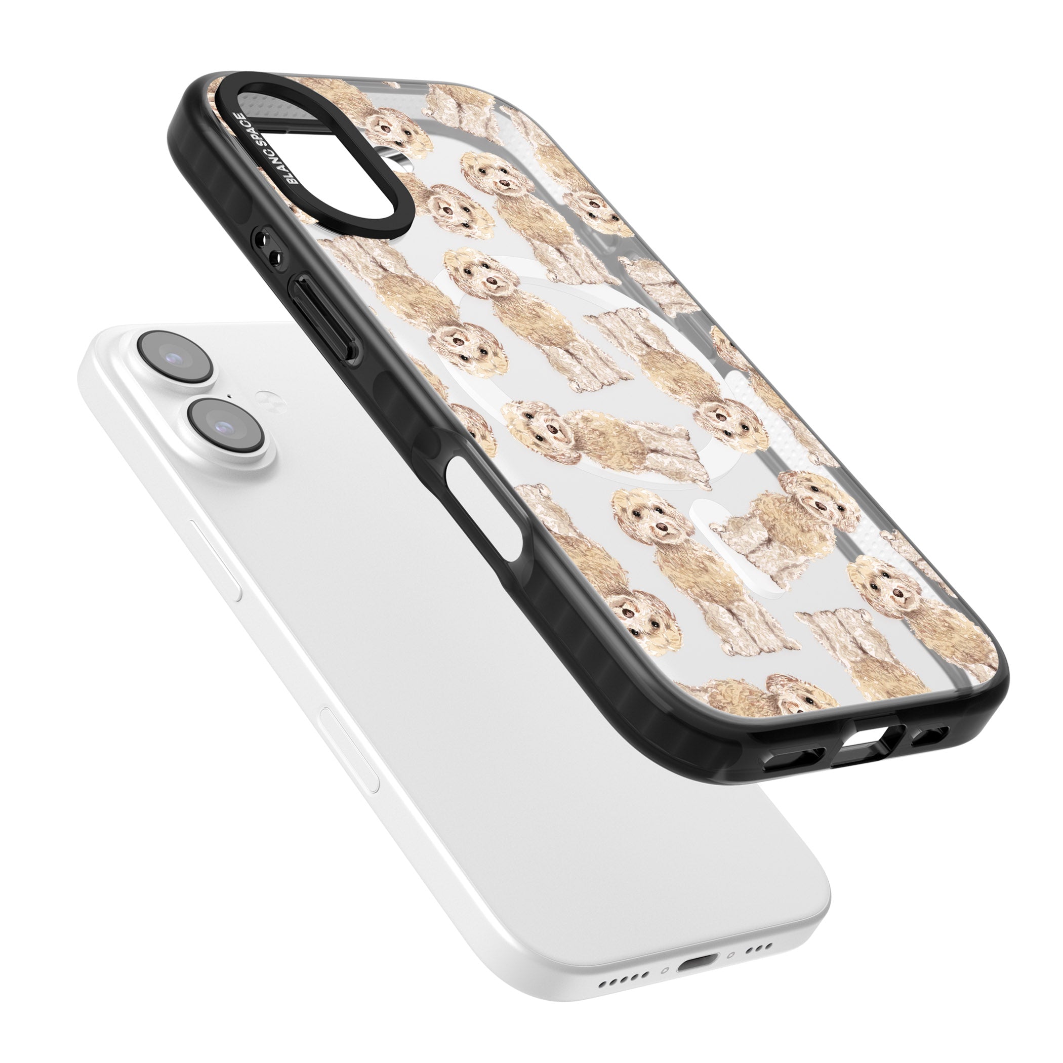 Cockapoo Patterned iPhone 17 Impact Pro Black Phone Case Colours