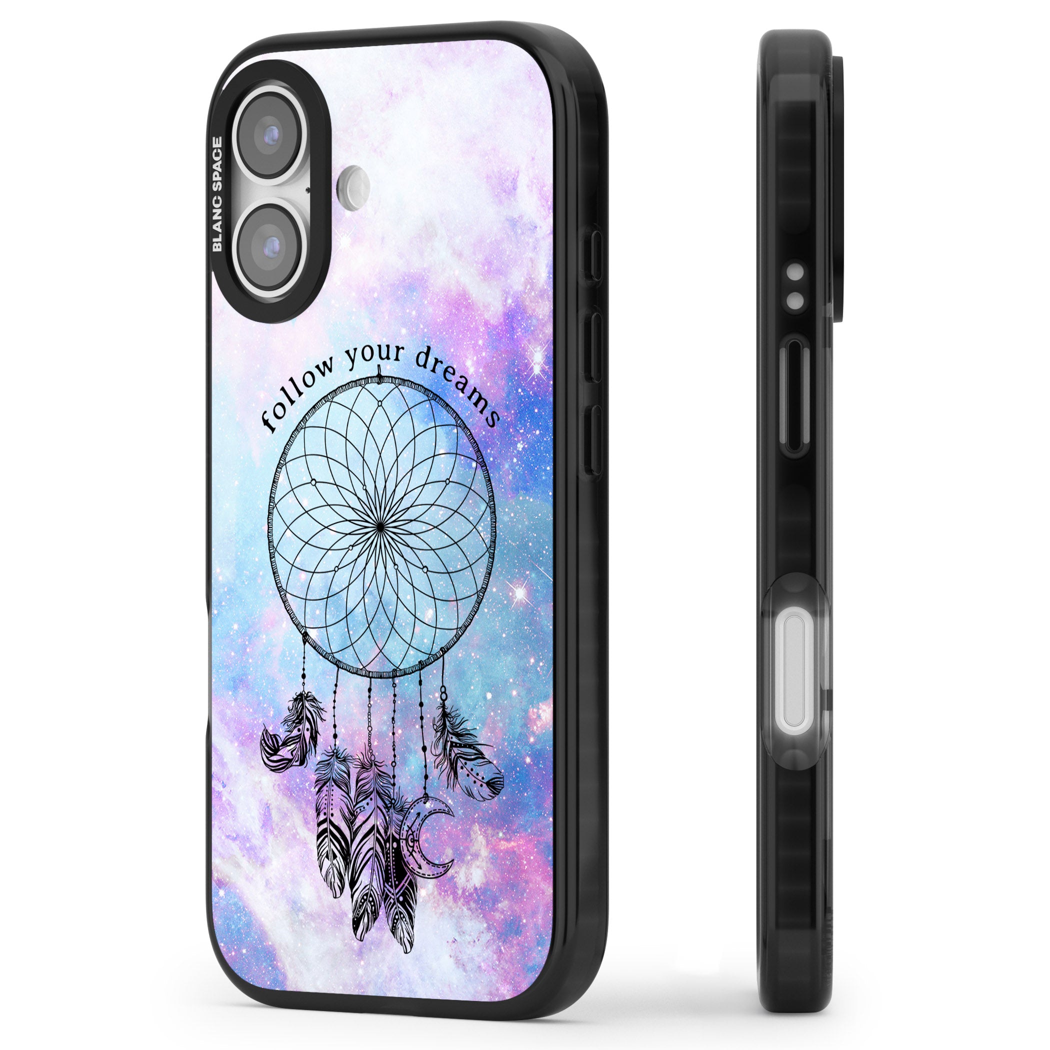 Galaxy Dreamcatcher iPhone 17 Impact Pro Black Phone Case Side Profile