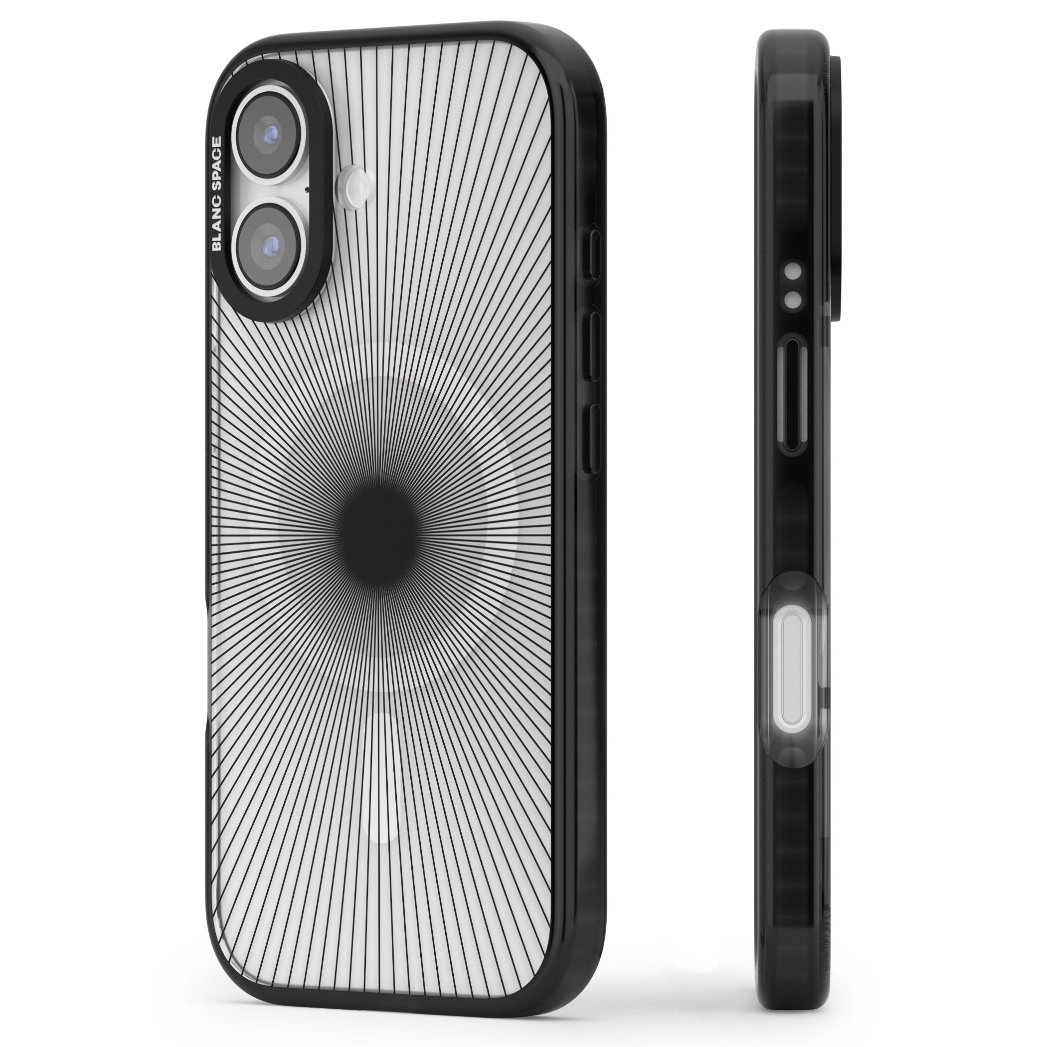 Sunburst iPhone 17 Impact Pro Black Phone Case Side Profile