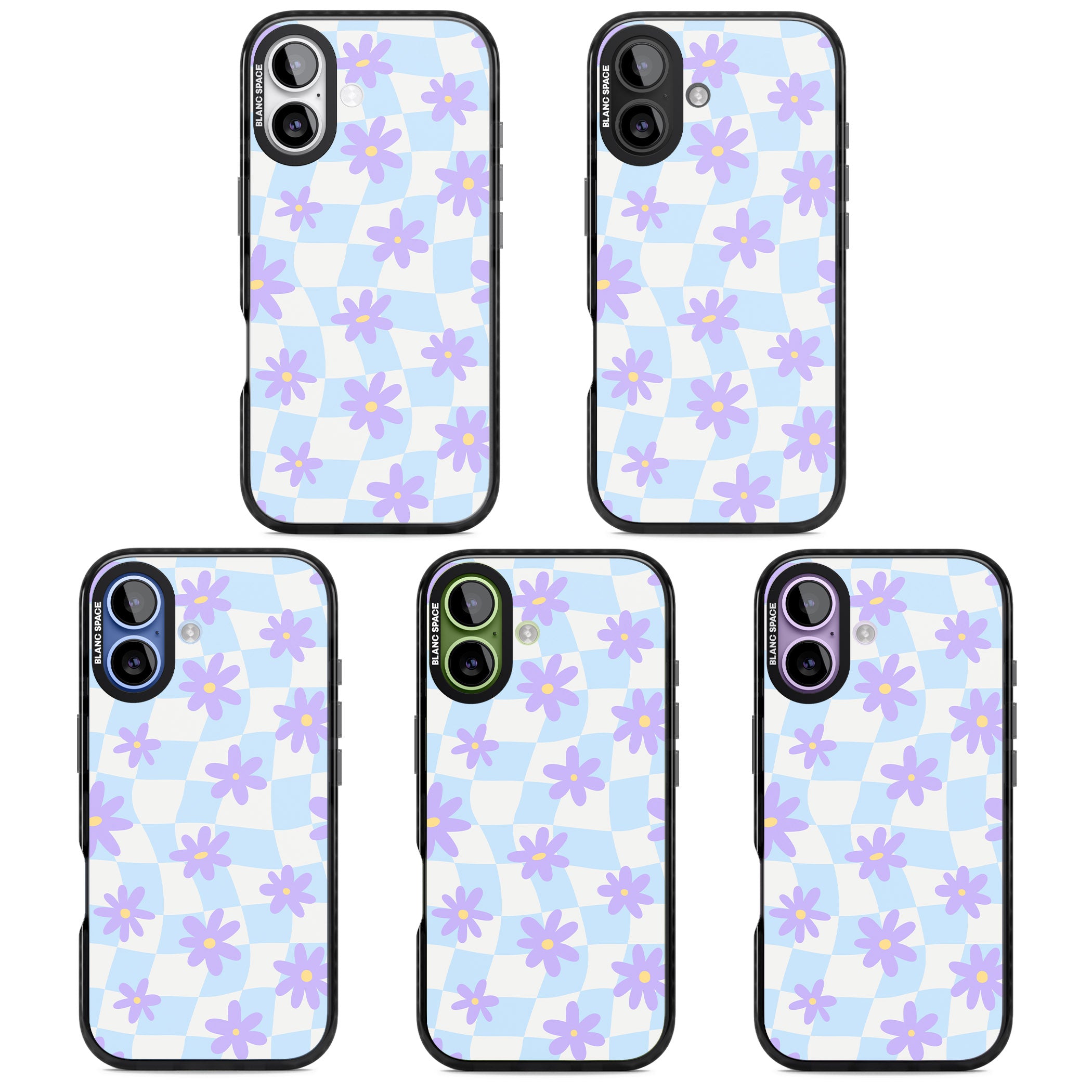 Serene Skies & Flowers iPhone 17 Impact Pro Black Phone Case APT Impact Protection